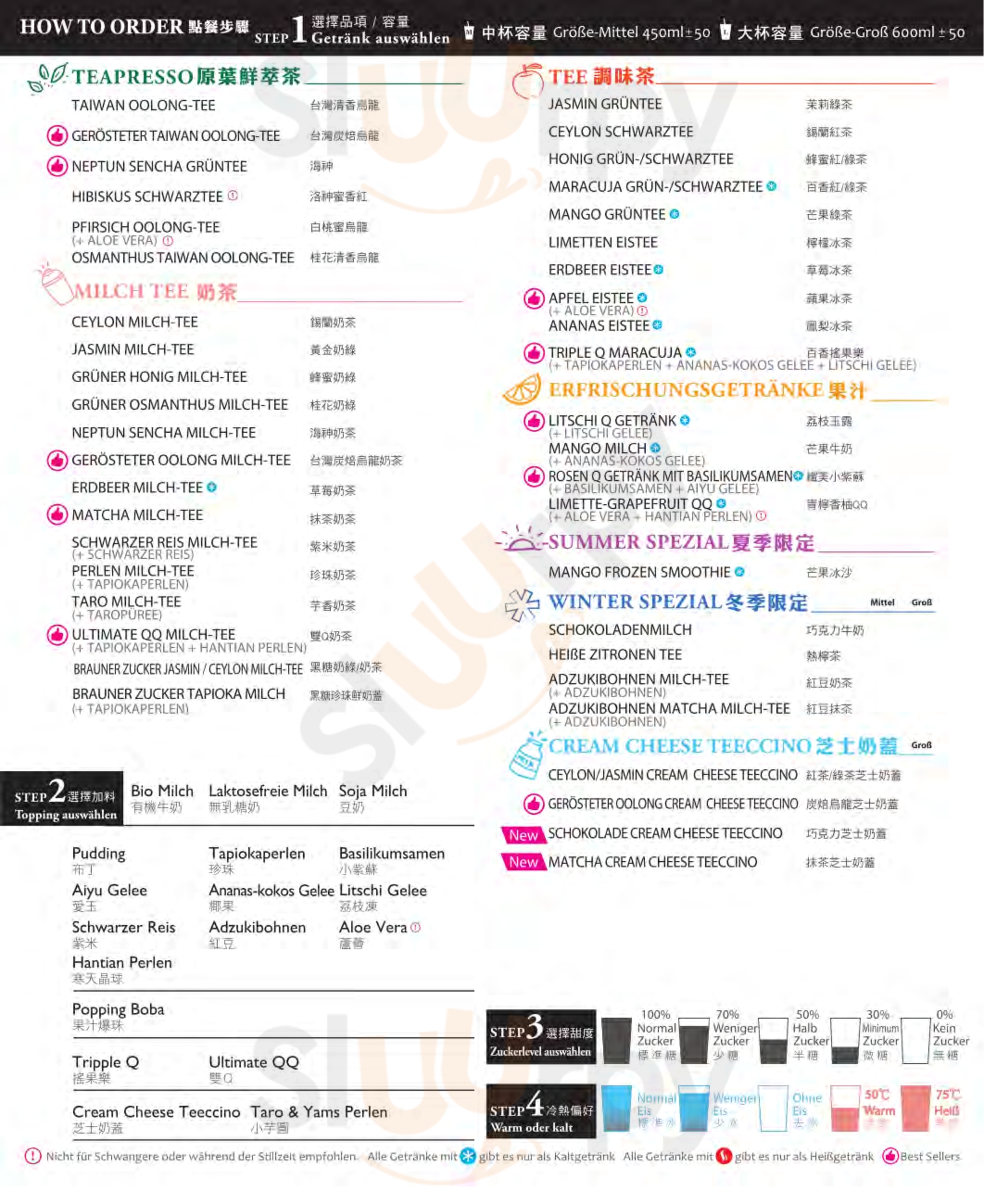 Come Buy Bubble Tea Berlin Menu - 1