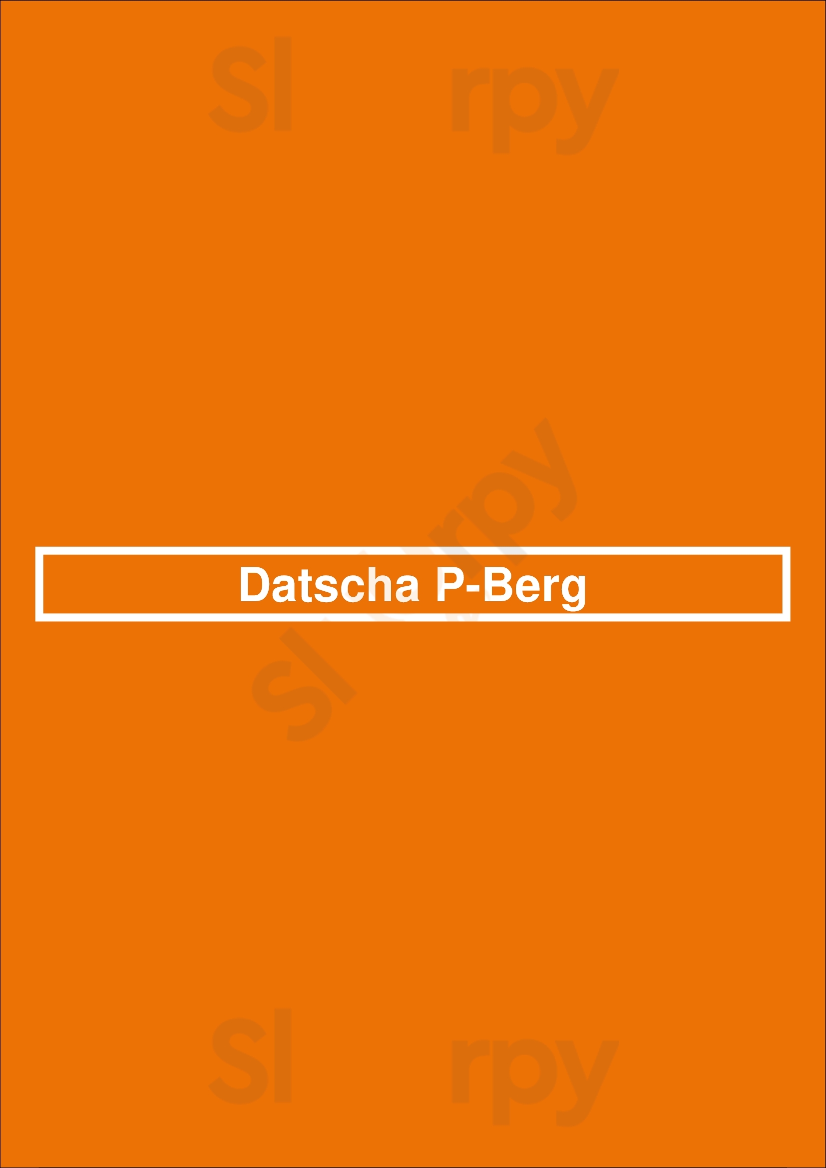 Café Datscha Prenzlauer Berg Berlin Menu - 1