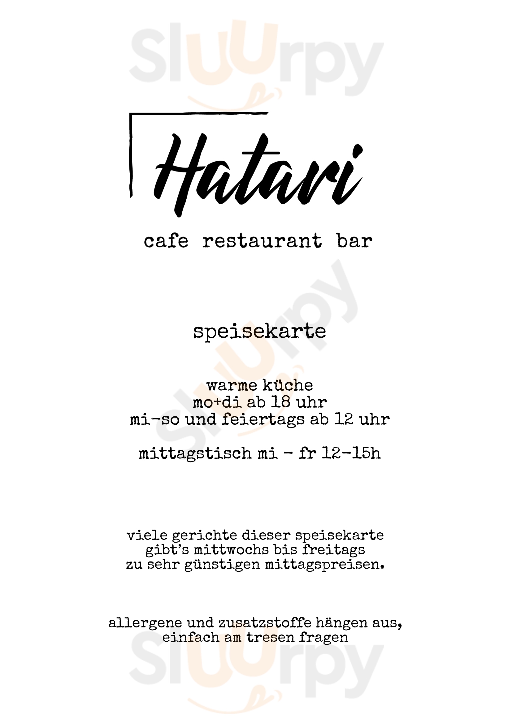 Hatari - Pfälzer Stube Hamburg Menu - 1
