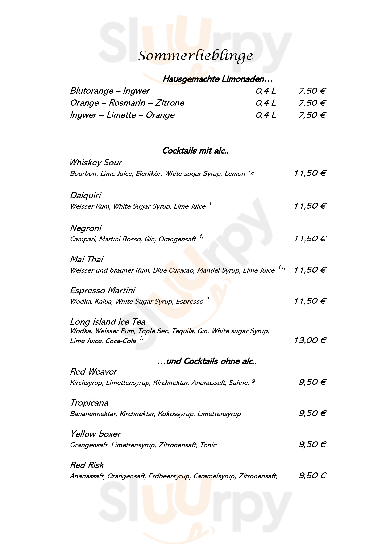 Cafe Baier Berlin Menu - 1