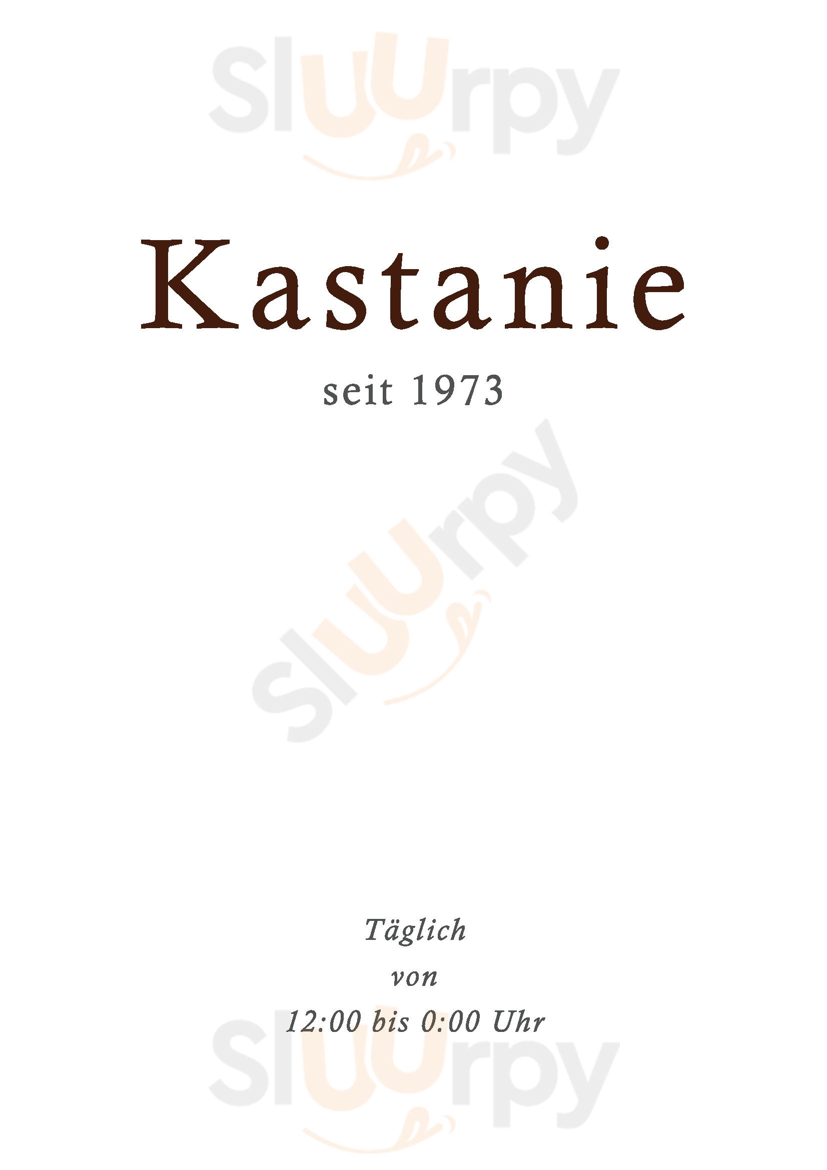 Zur Weissen Kastanie Berlin Menu - 1