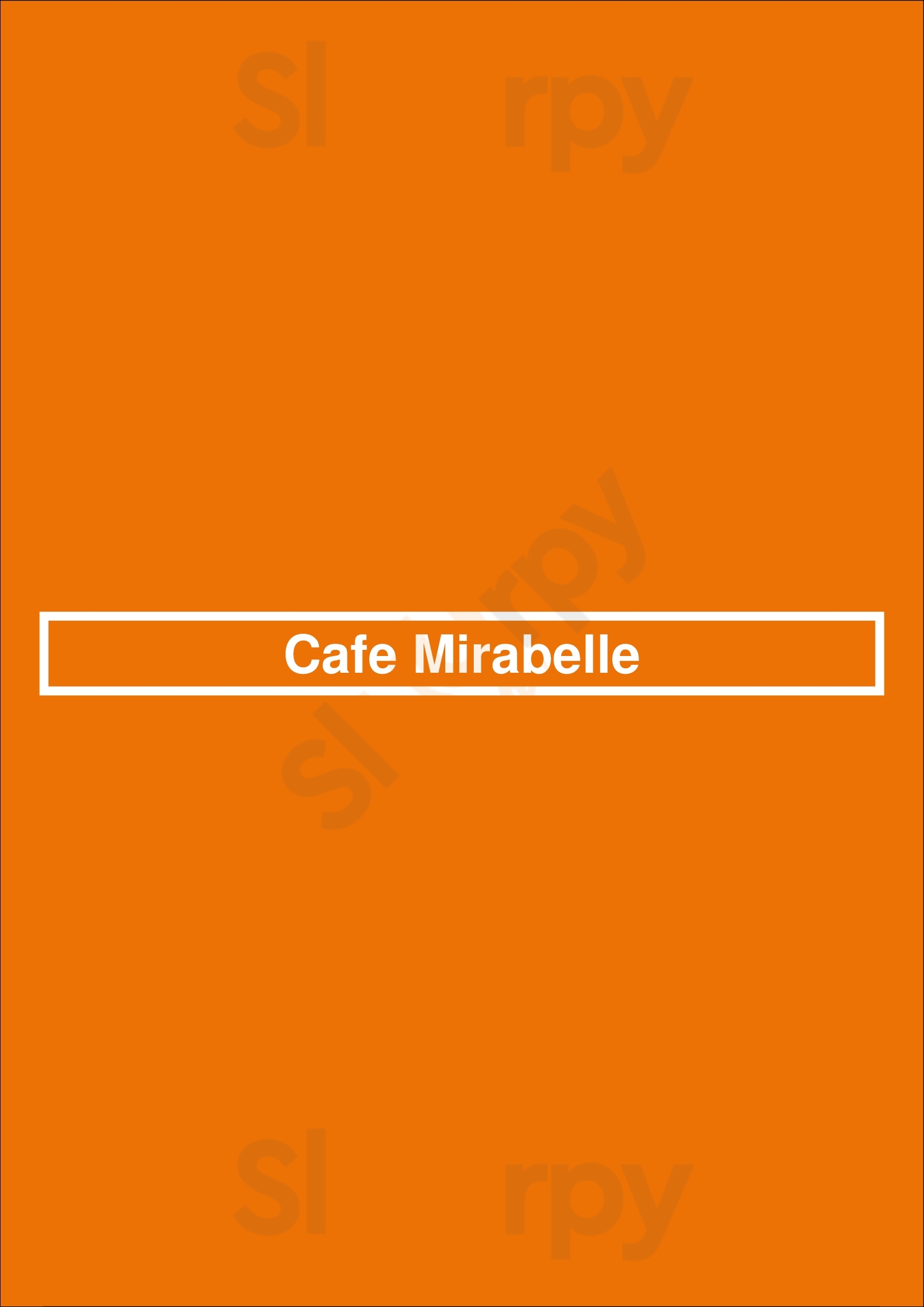 Cafe Mirabelle Berlin Menu - 1