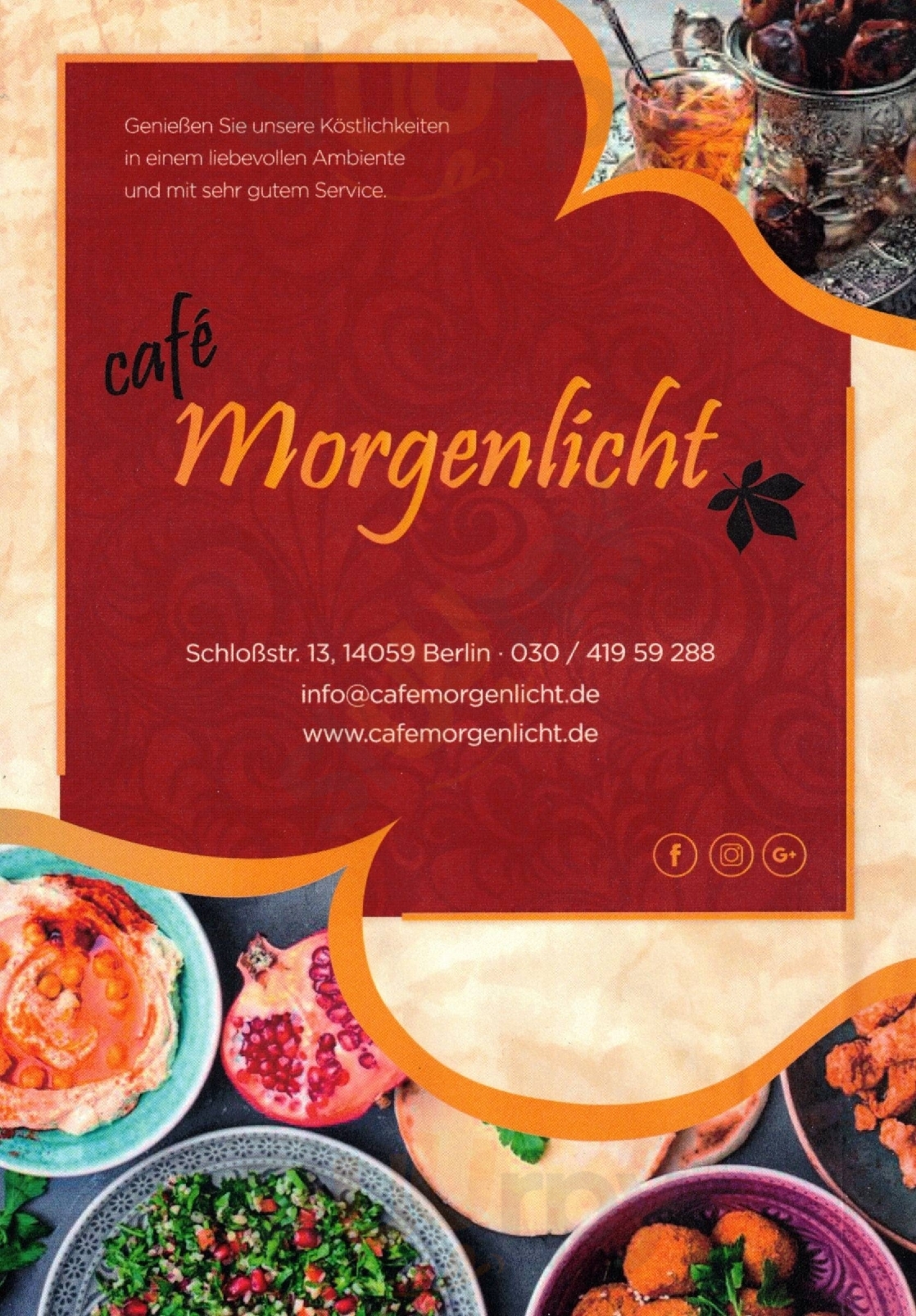 Café Morgenlicht Berlin Menu - 1