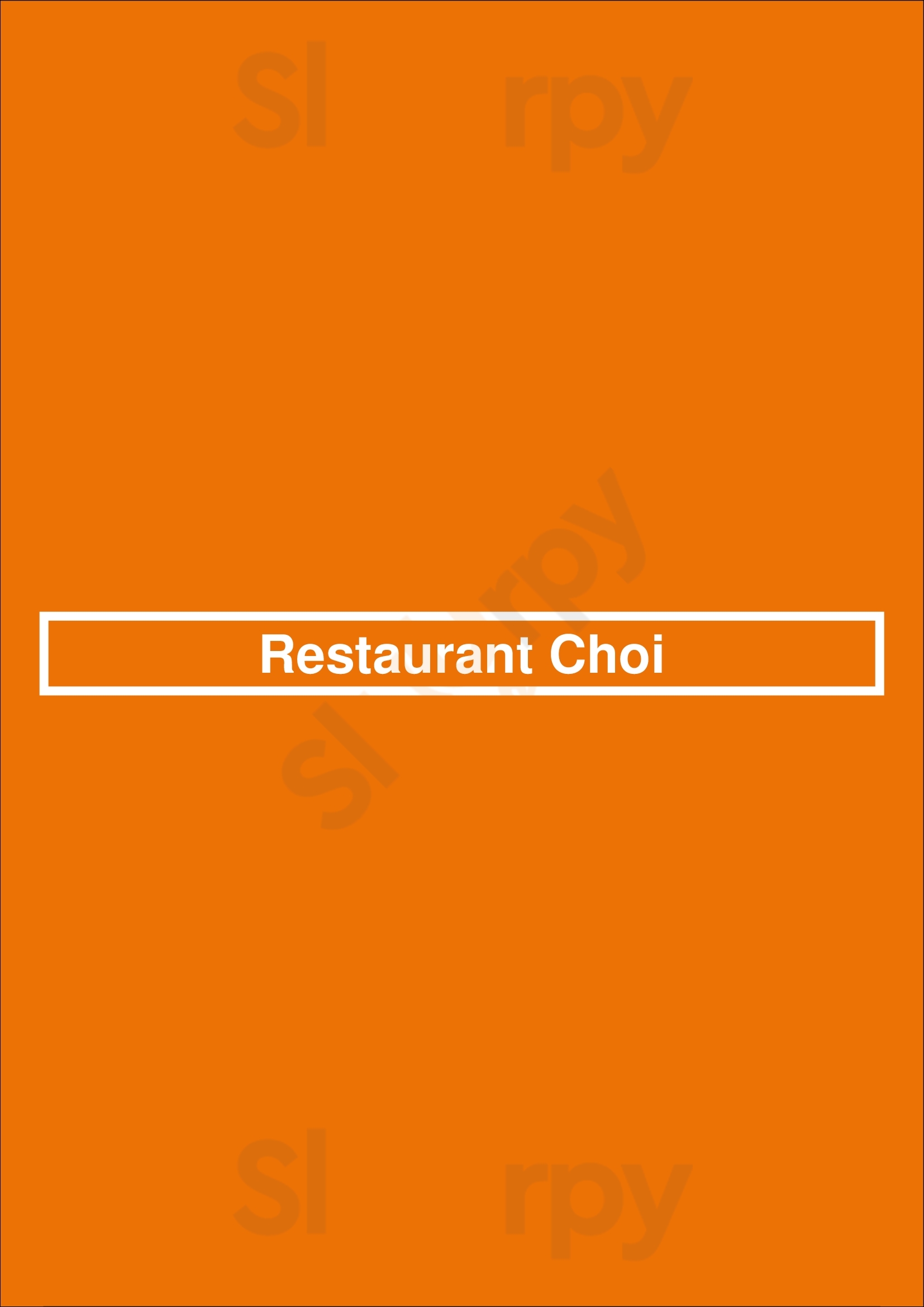 Restaurant Choi Berlin Menu - 1