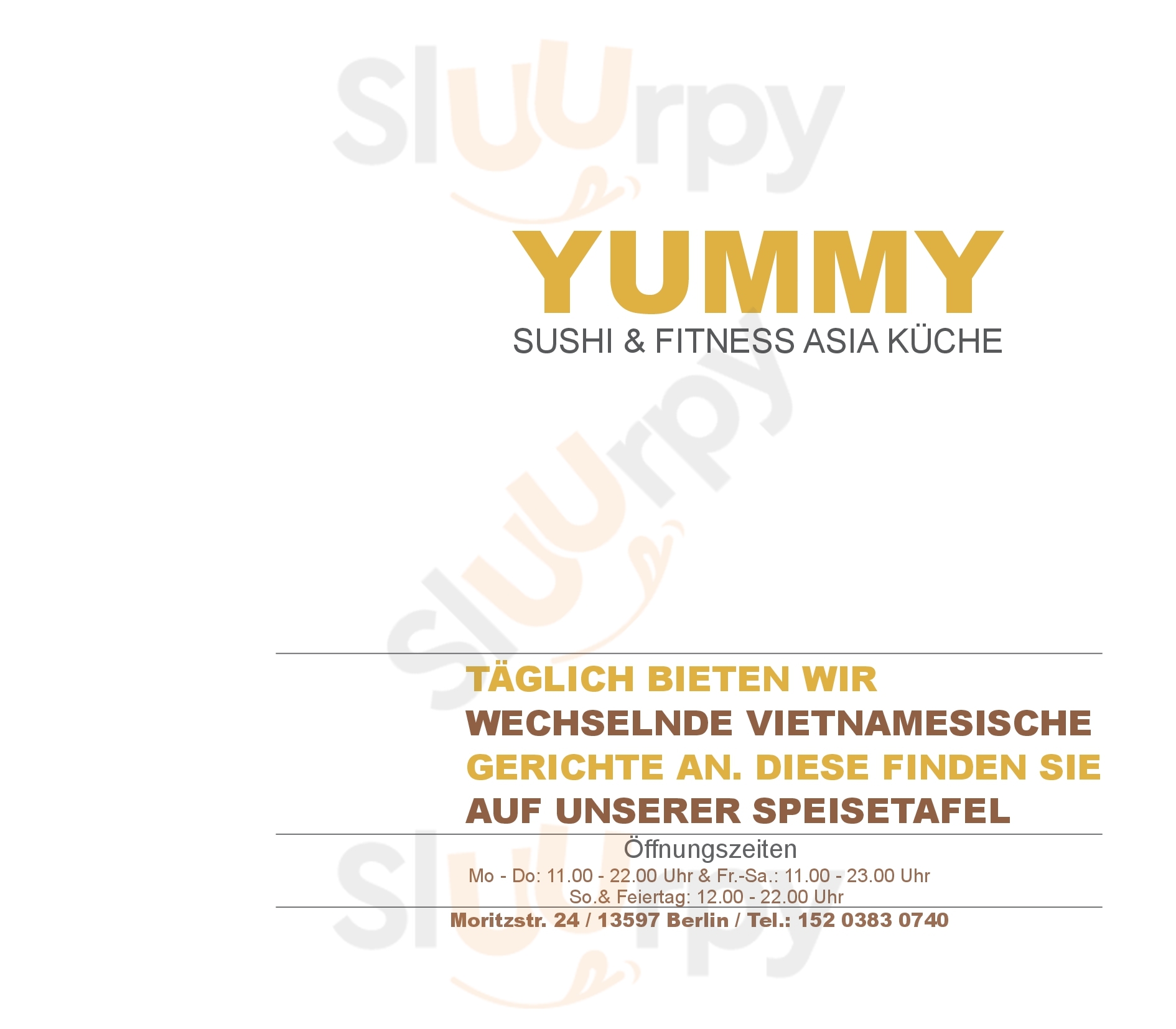 Hauptmenü - Yummy