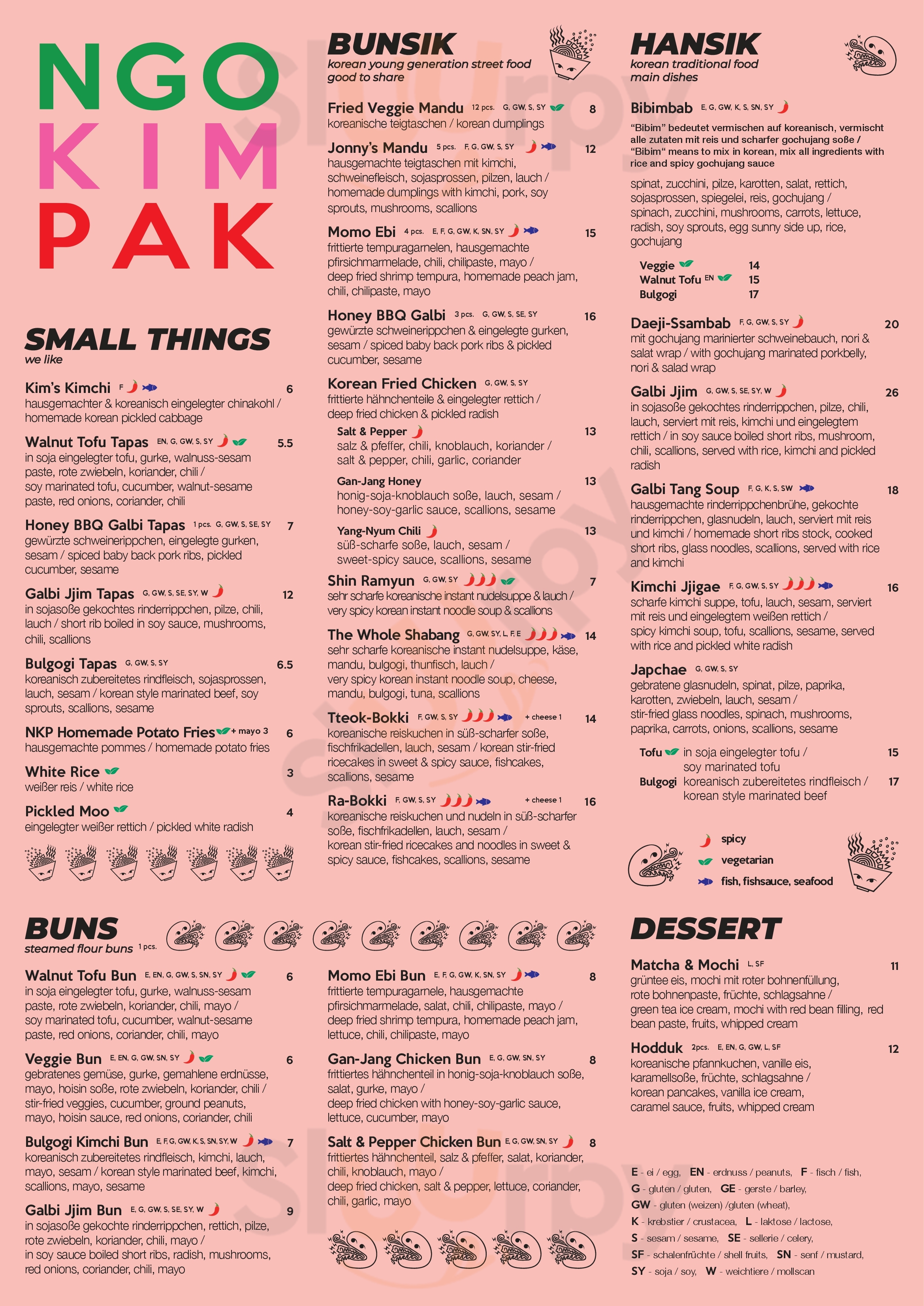 Ngo Kim Pak Berlin Menu - 1