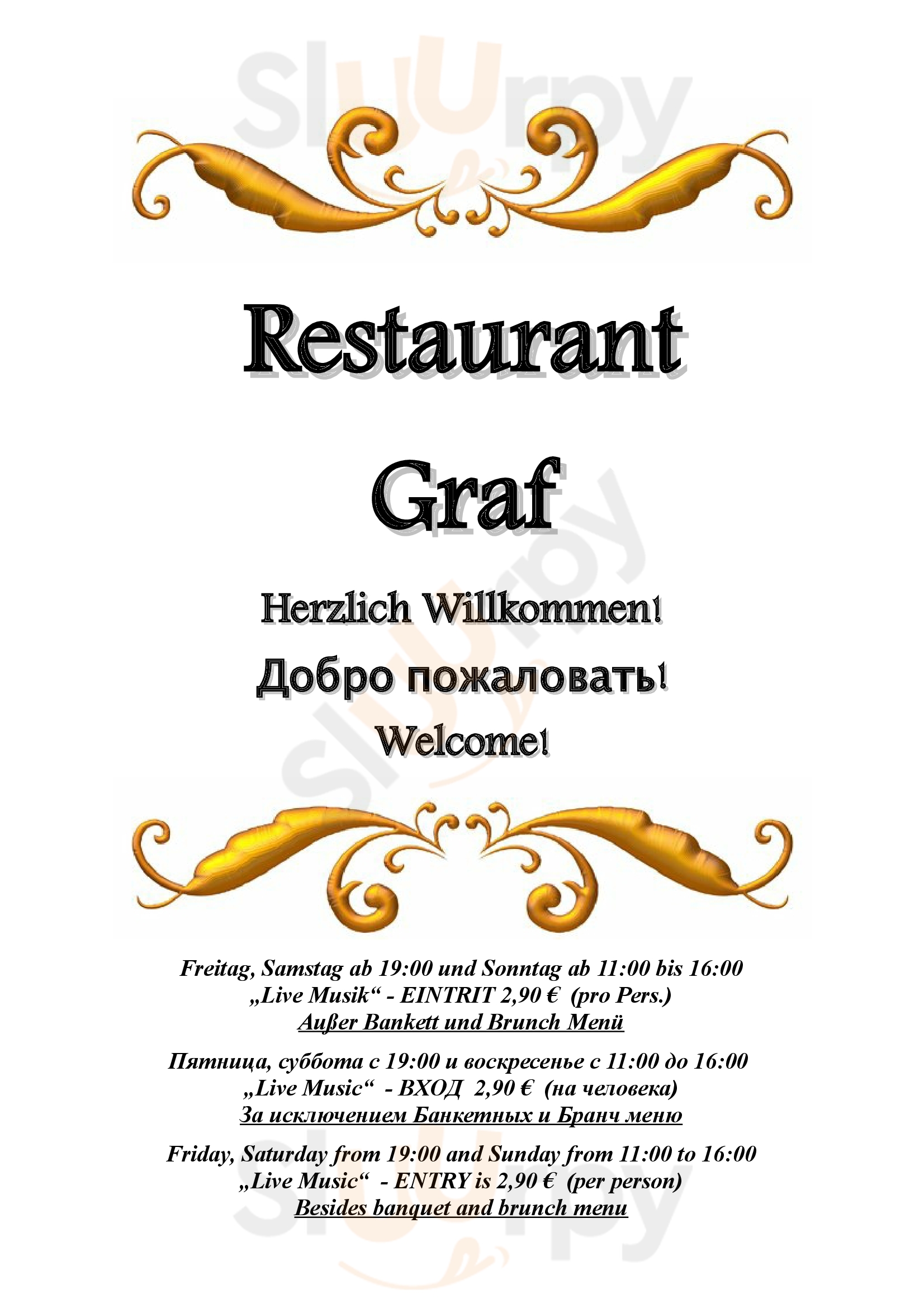 Restaurant Graf Berlin Menu - 1