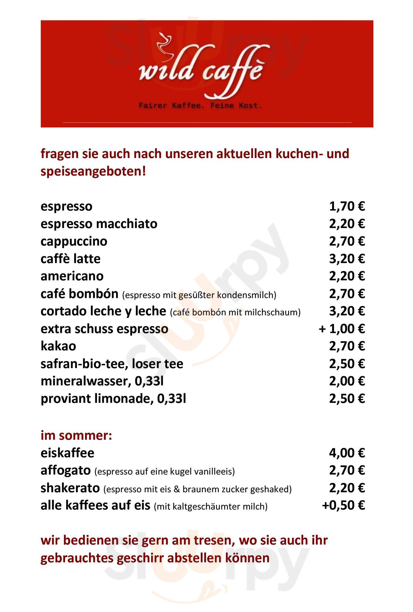 Wild Caffe Berlin Menu - 1