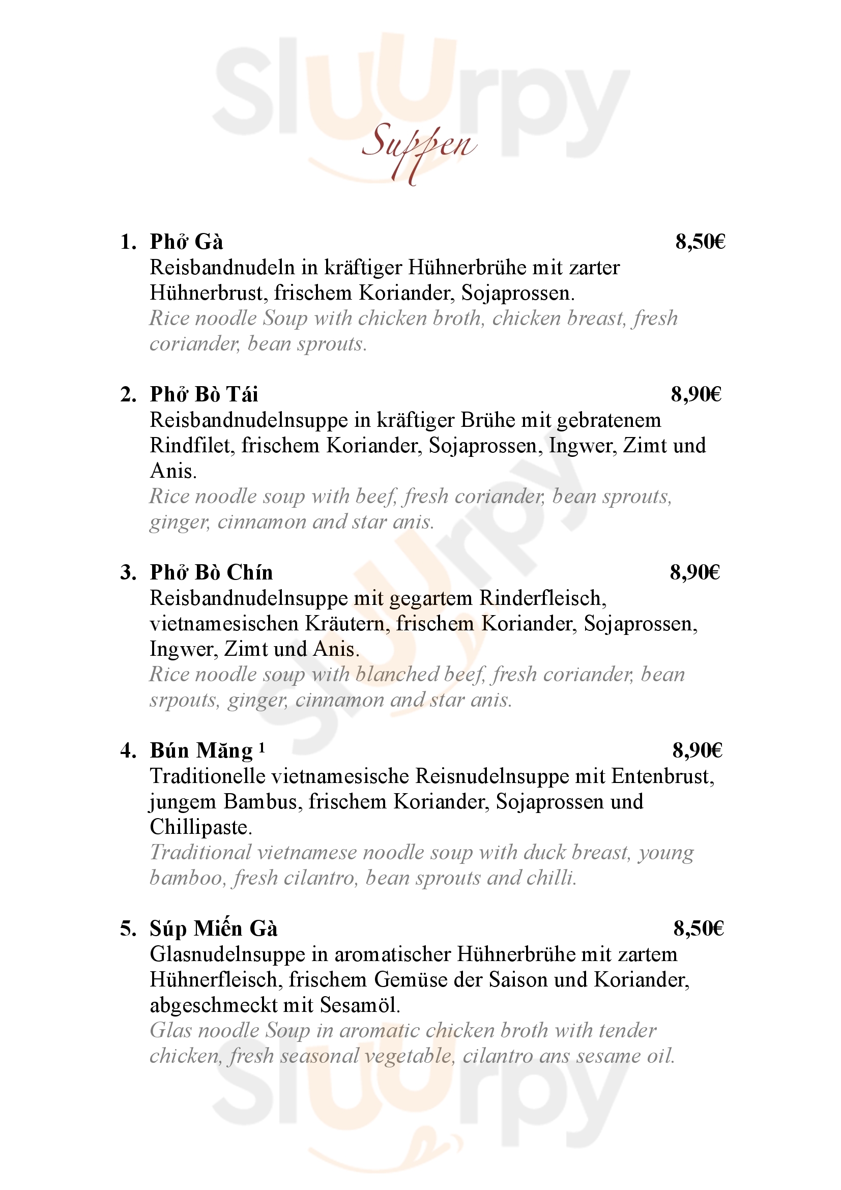 Tanh Long Berlin Menu - 1