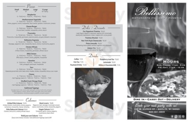 Bellissimo menu
