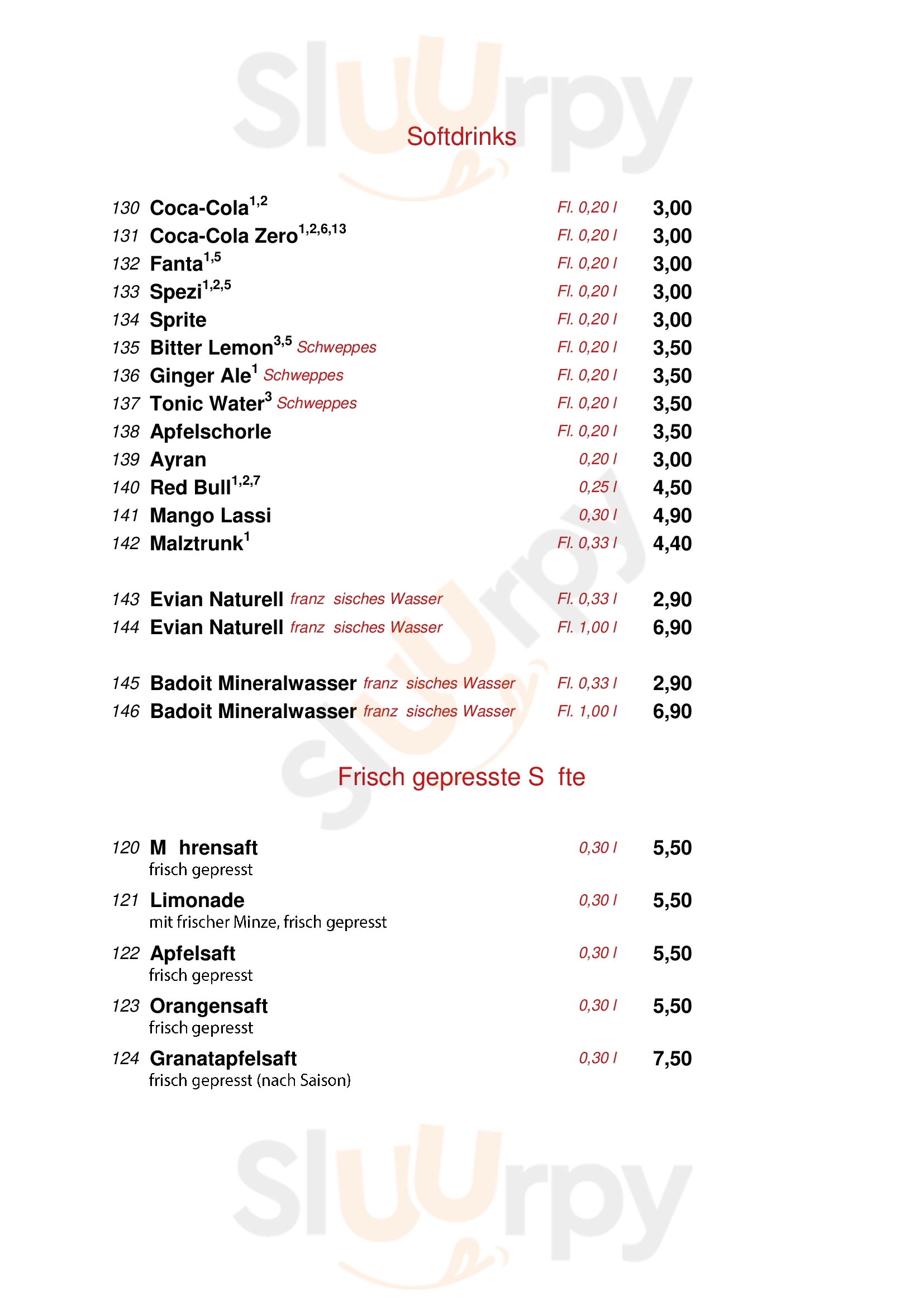 Checker Berlin Menu - 1