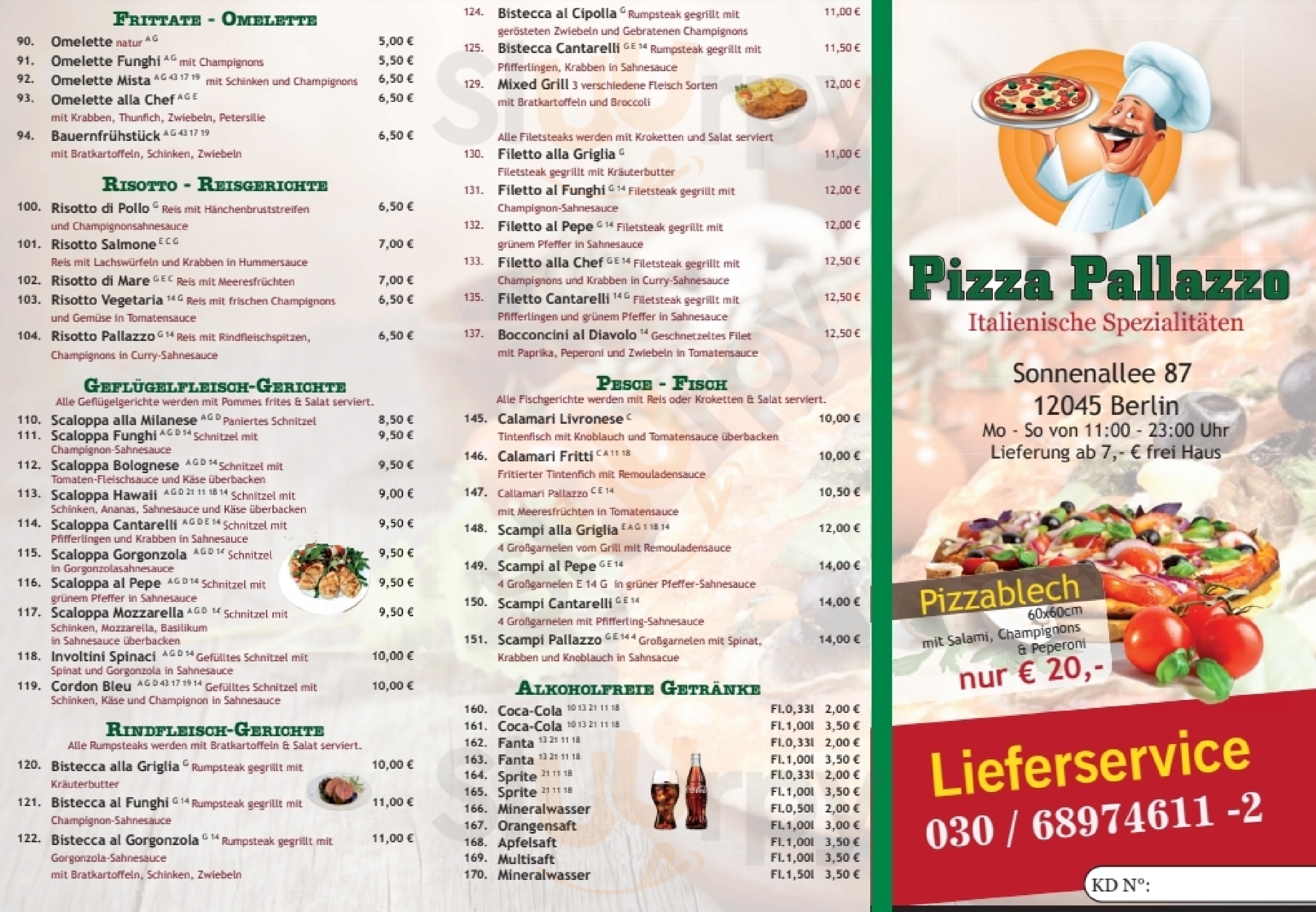 Pizza Pallazzo Berlin Menu - 1