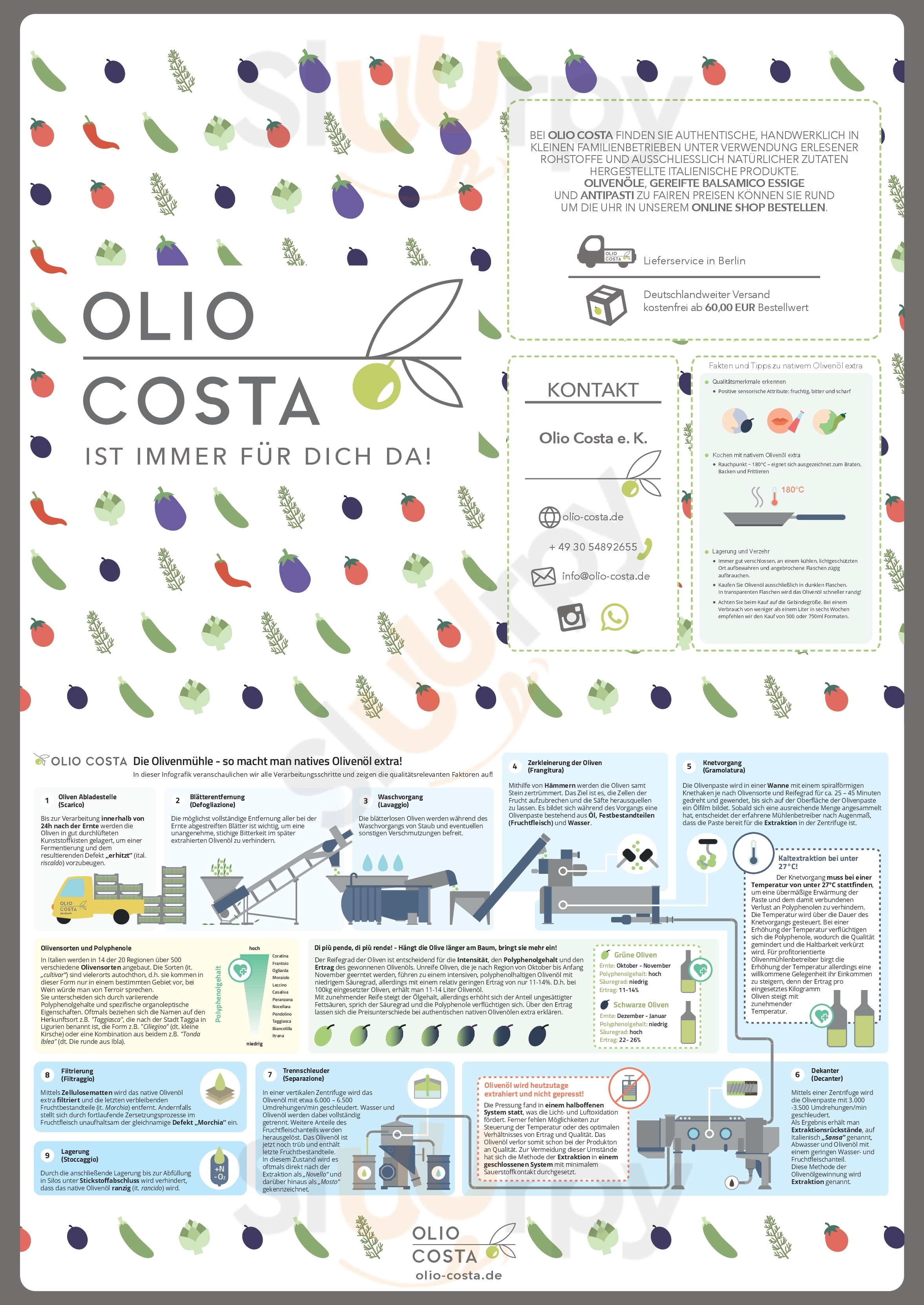 Olio Costa - Olioteca + Caffetteria Berlin Menu - 1