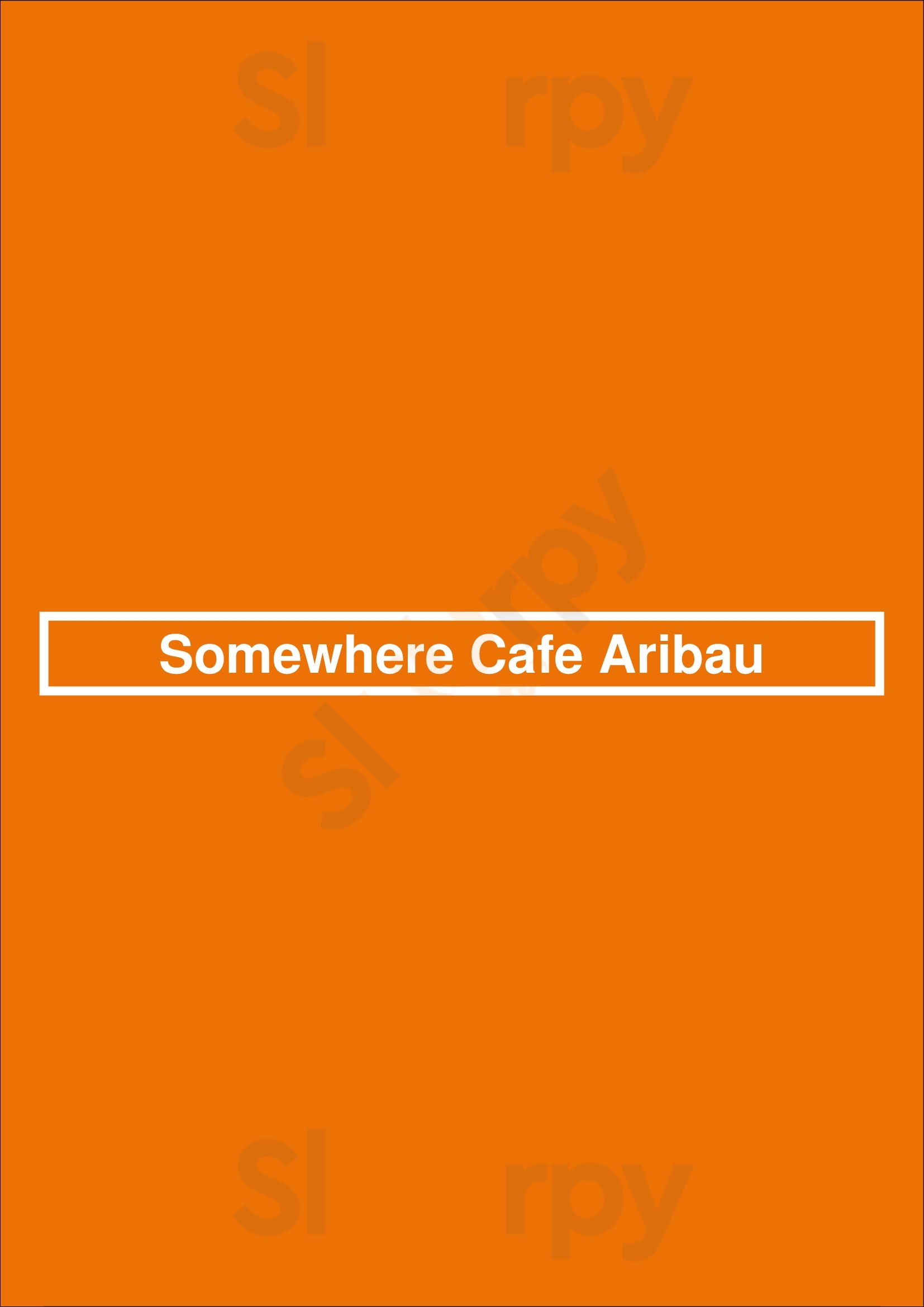 Somewhere Cafe Aribau Barcelona Menu - 1