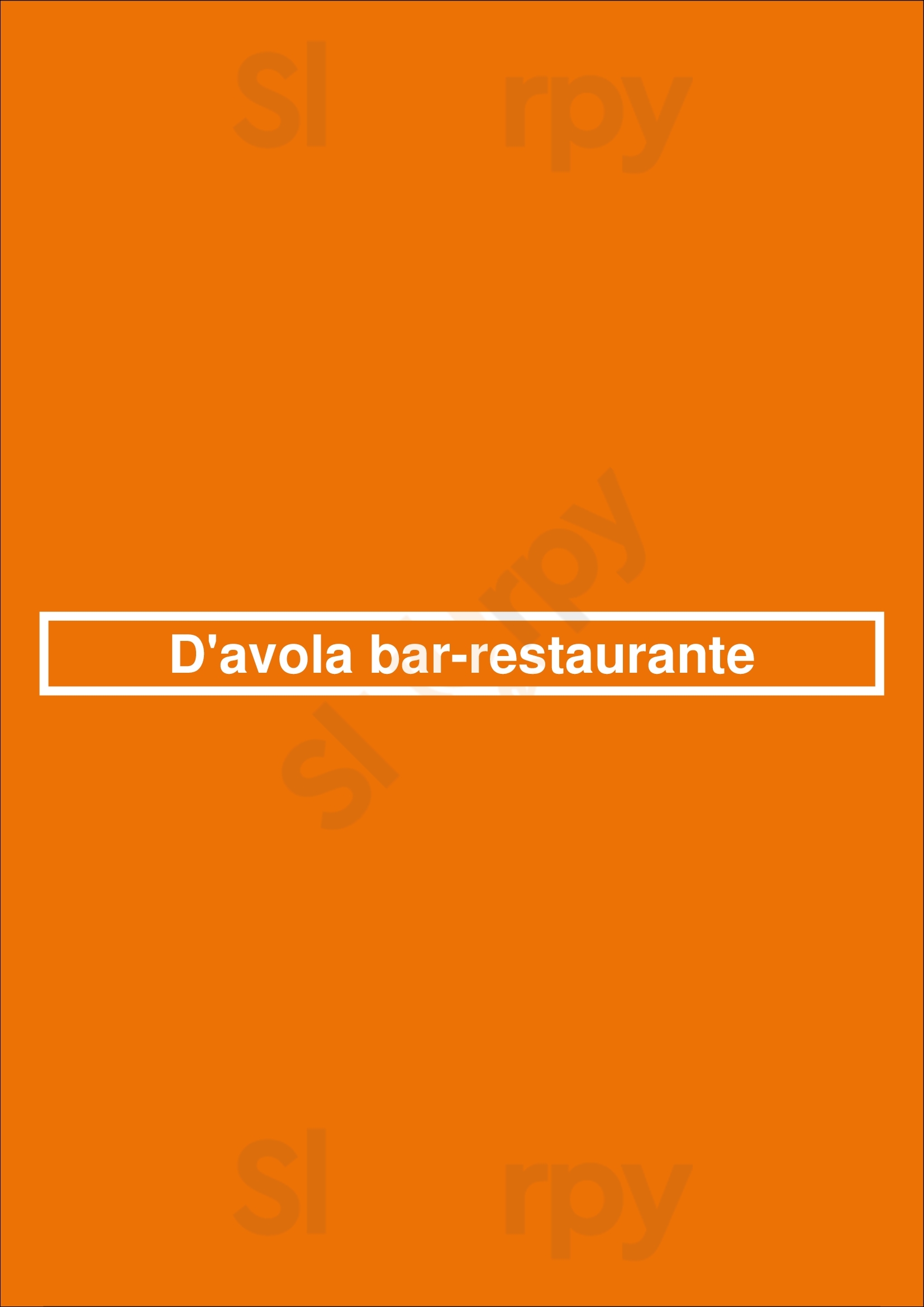 D'avola Bar-restaurante Las Palmas de Gran Canaria Menu - 1
