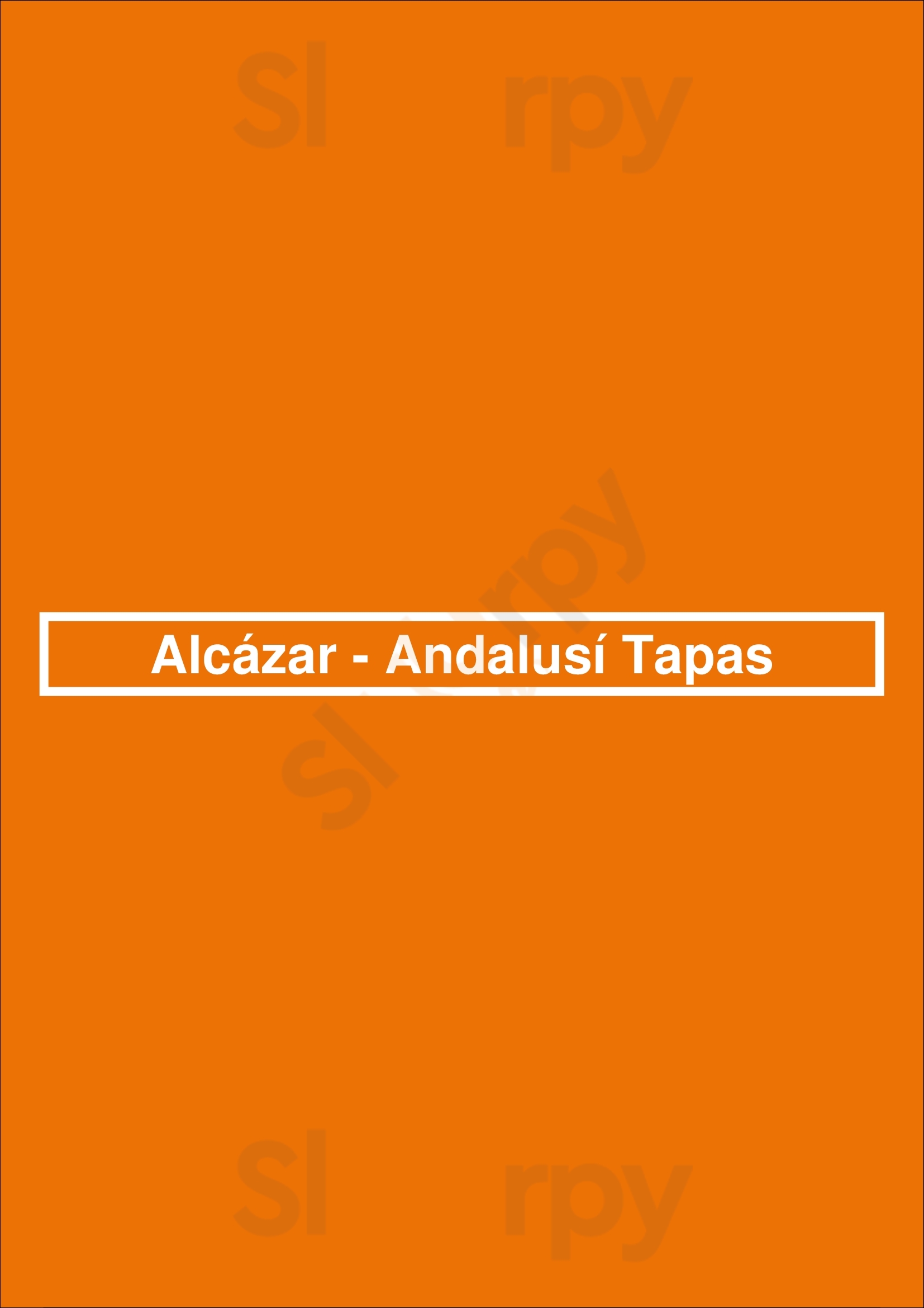Alcázar Andalusí Tapas Sevilla Menu - 1