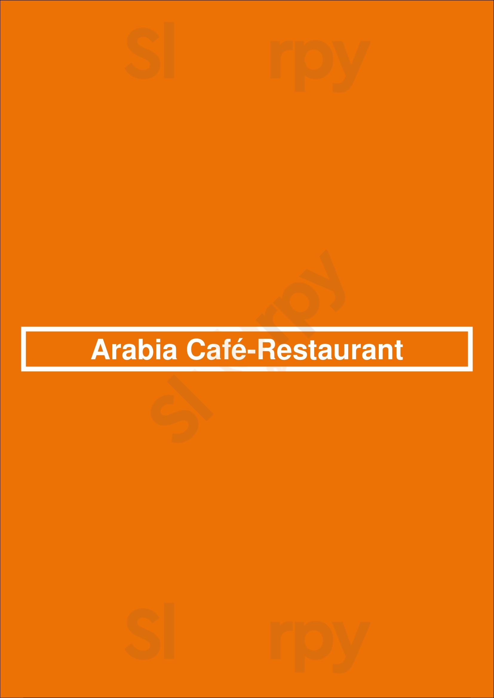 Arabia Café-restaurant Barcelona Menu - 1