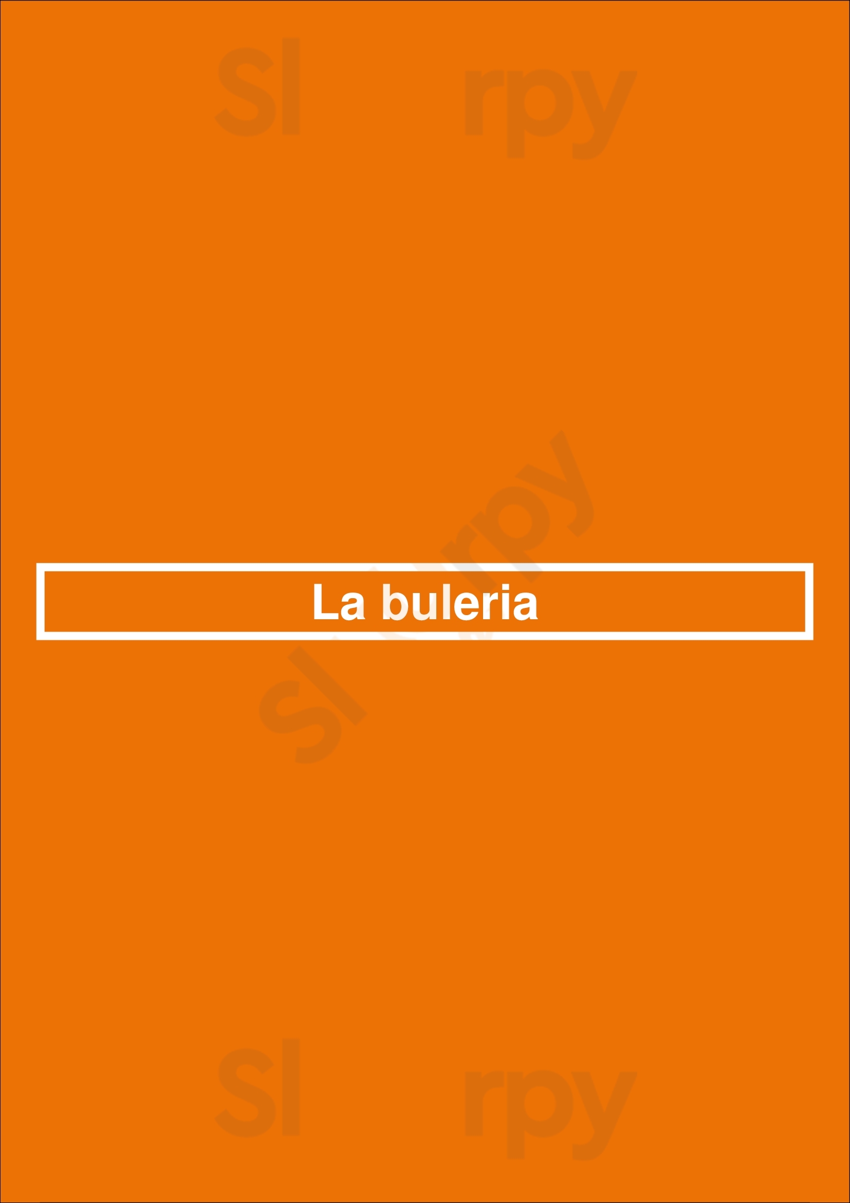La Bulería Valencia Menu - 1