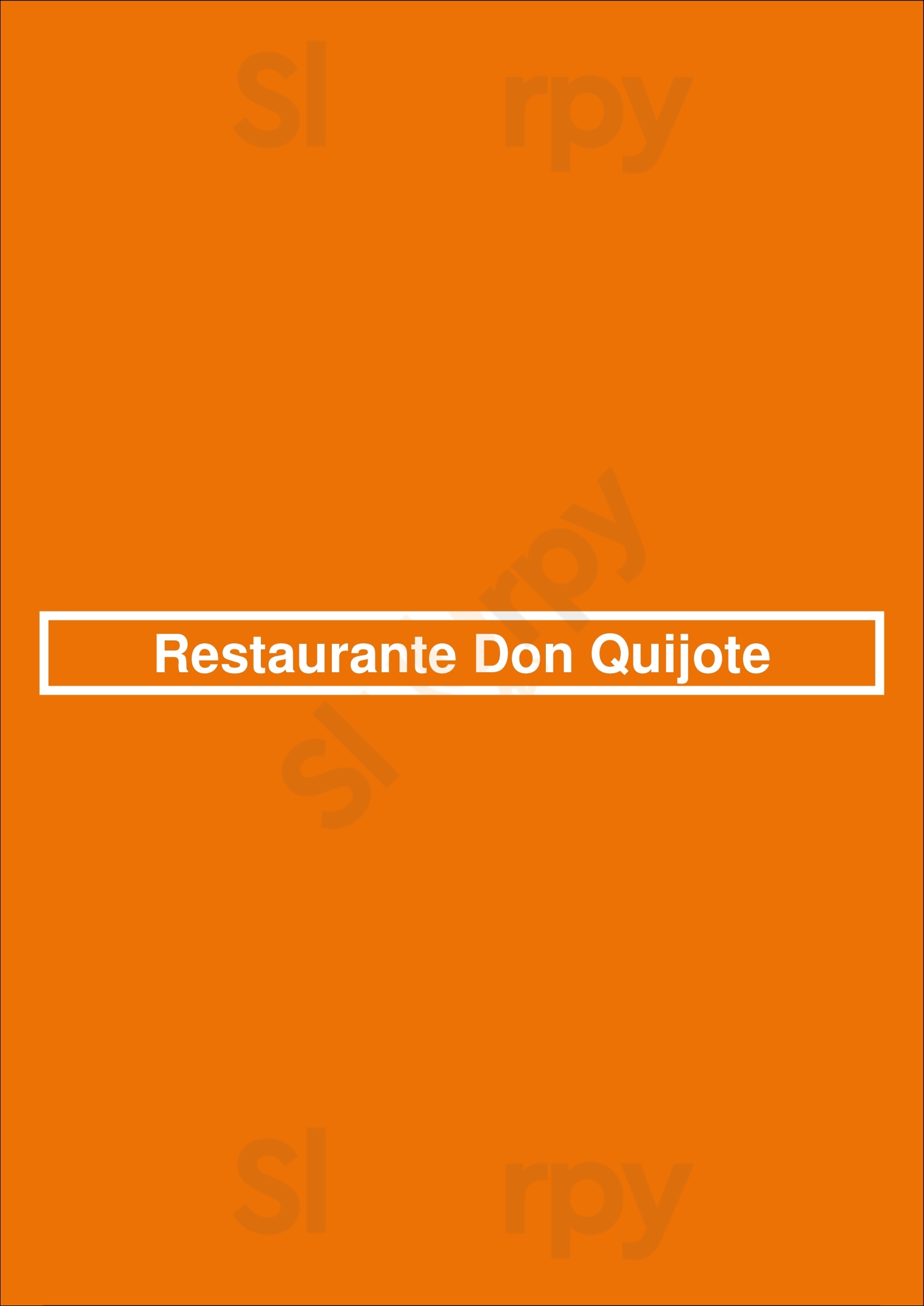 Restaurante Don Quijote Marbella Menu - 1