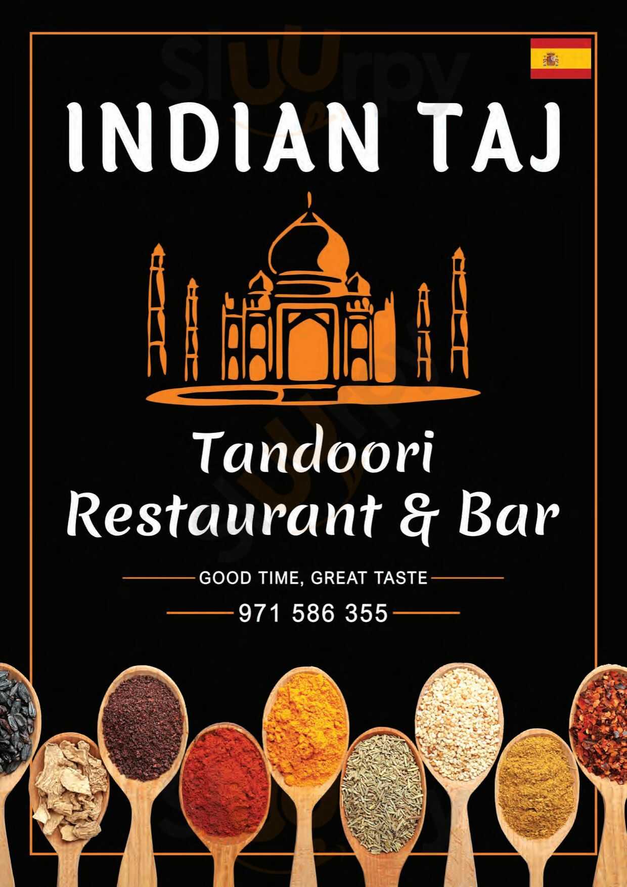 Indian Taj Cala Millor Menu - 1