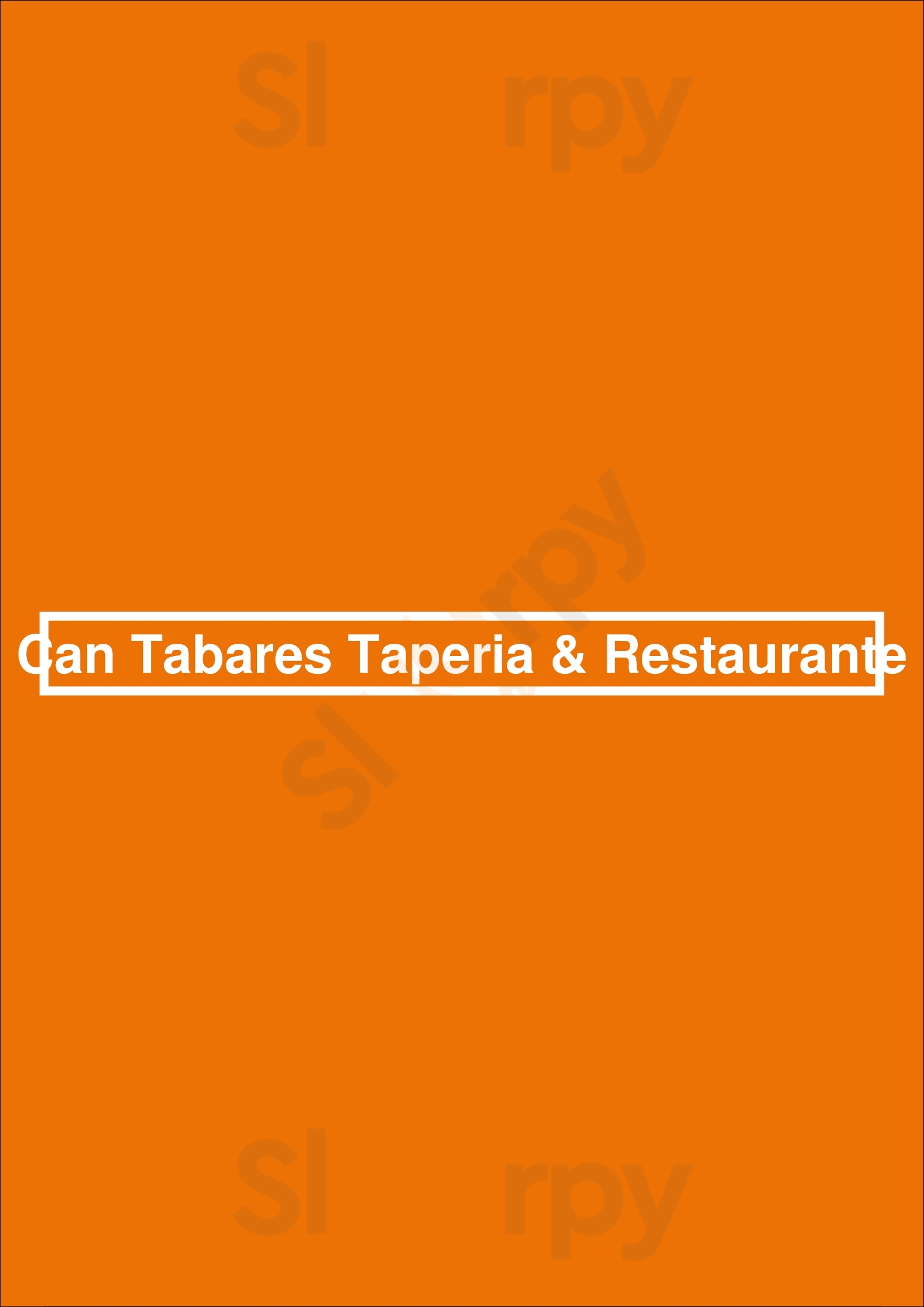 Can Tabares Taperia & Restaurante Mont-roig del Camp Menu - 1