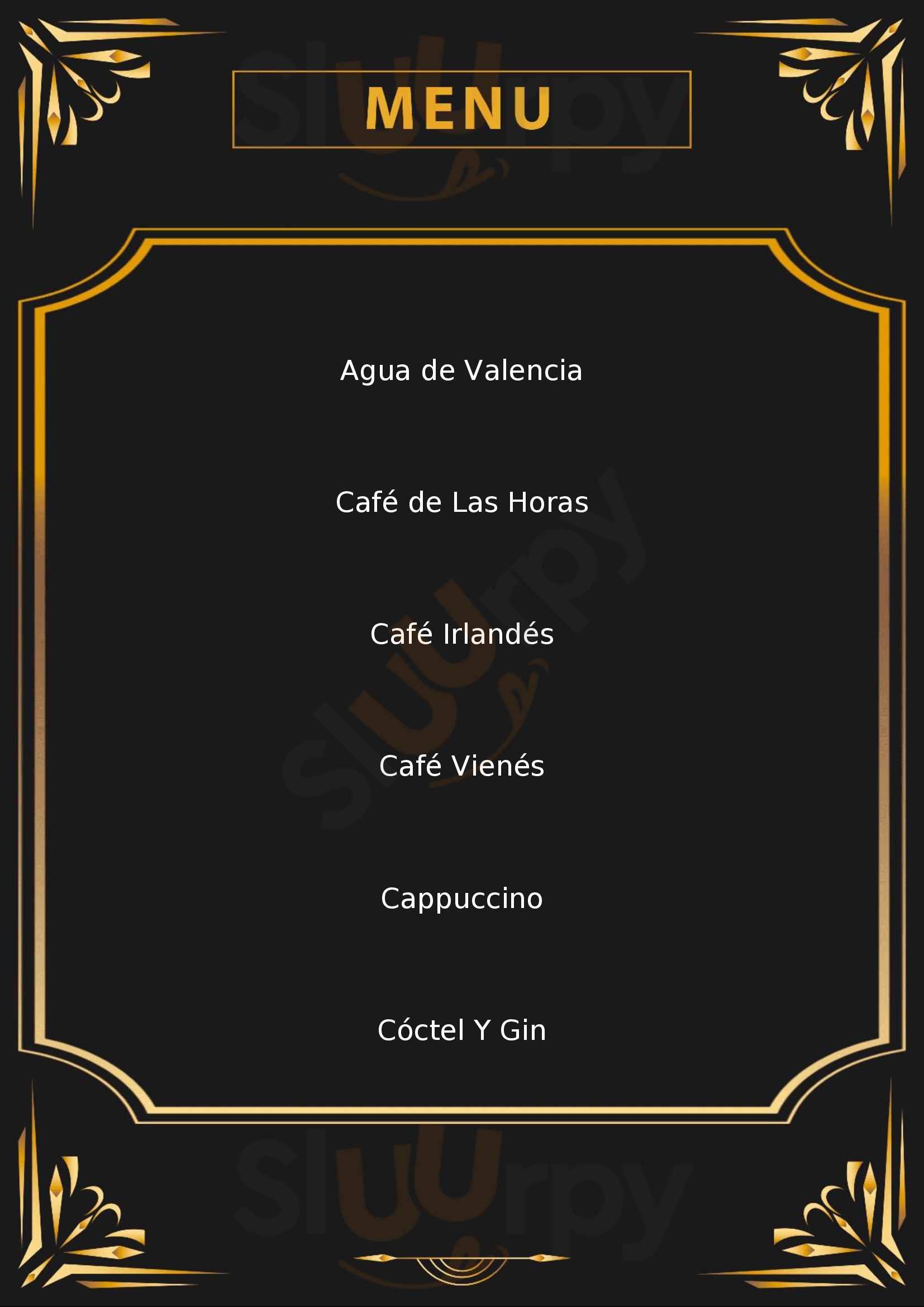 Café De Las Horas Valencia Menu - 1