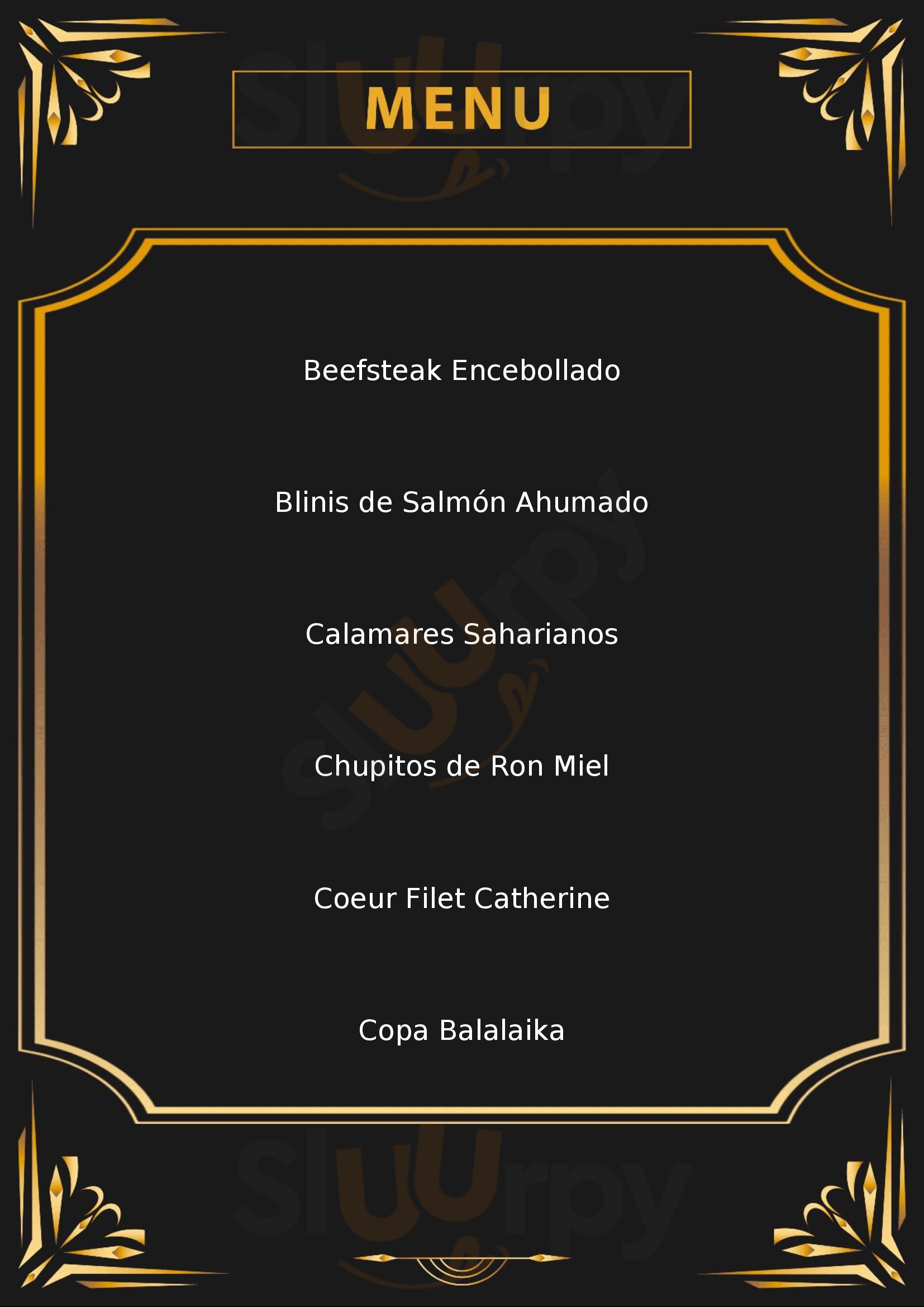 Balalaika Las Palmas de Gran Canaria Menu - 1