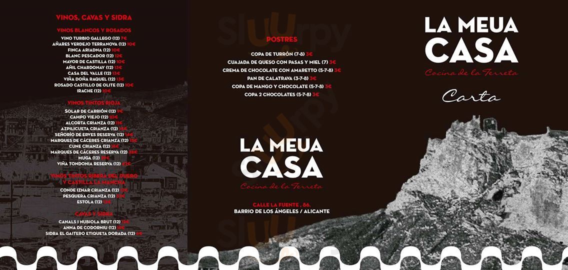 Menú principal - La Meua Casa