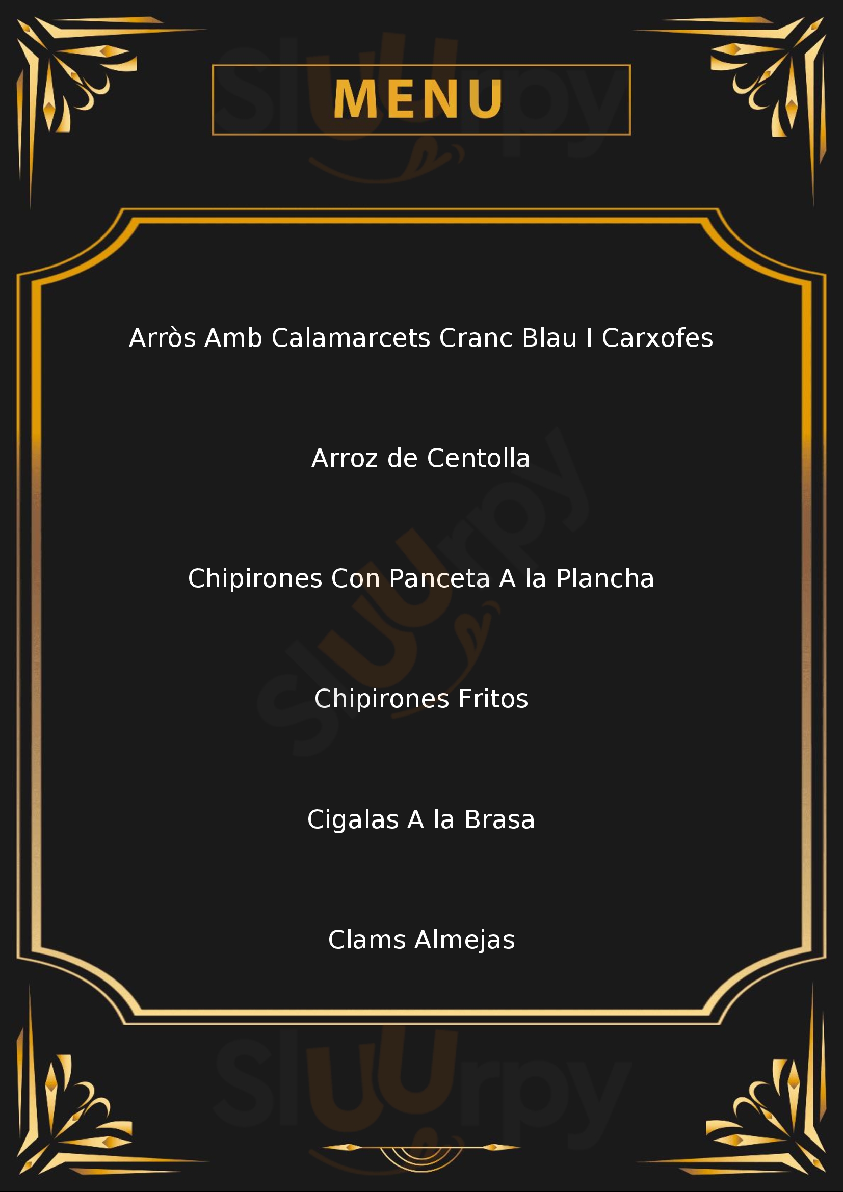 Beatriz Cambrils Menu - 1