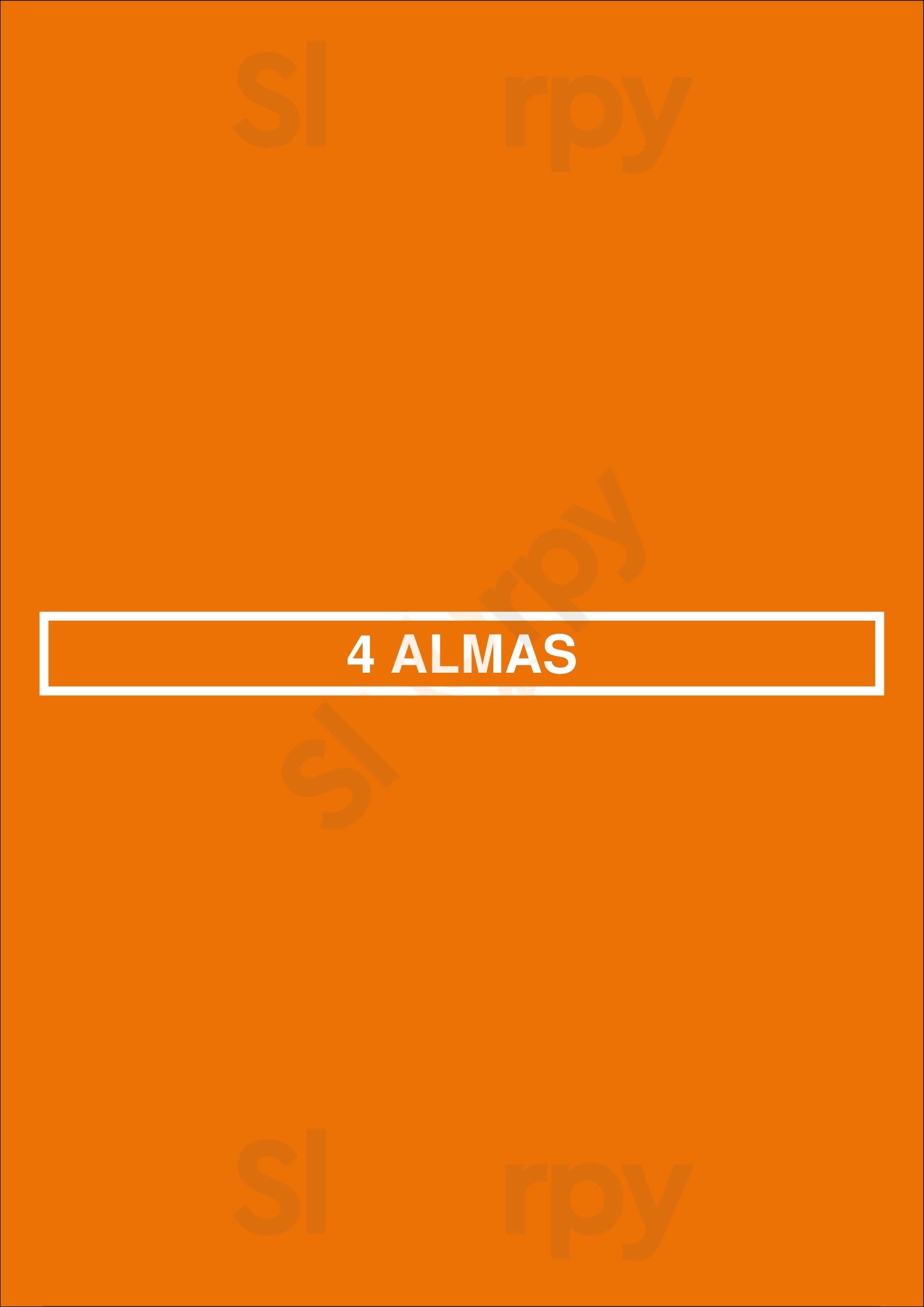 4 Almas Sevilla Menu - 1