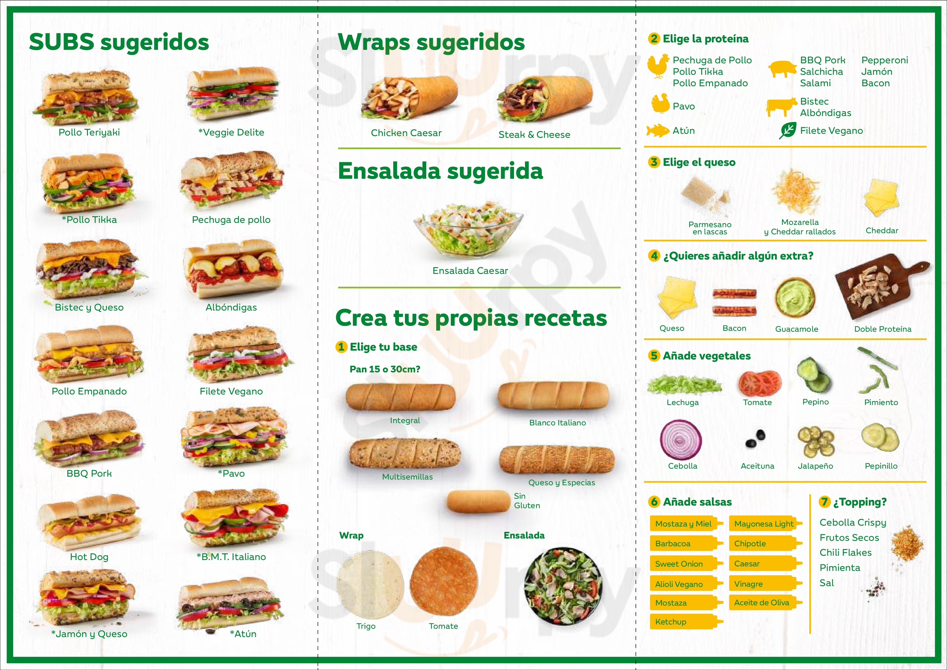 Subway Los Cristianos Menu - 1