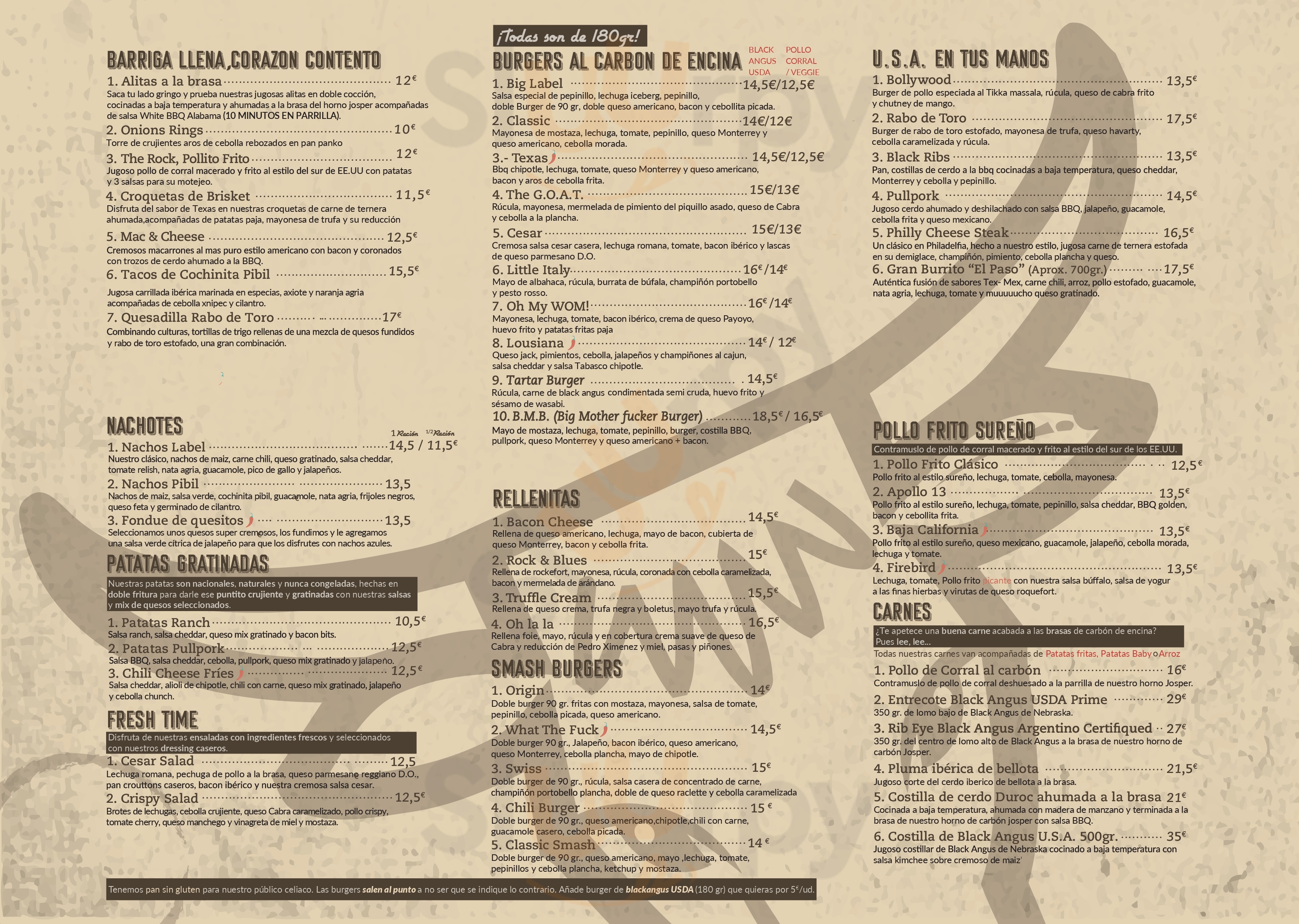 Black Label Urban Grill Valencia Menu - 1