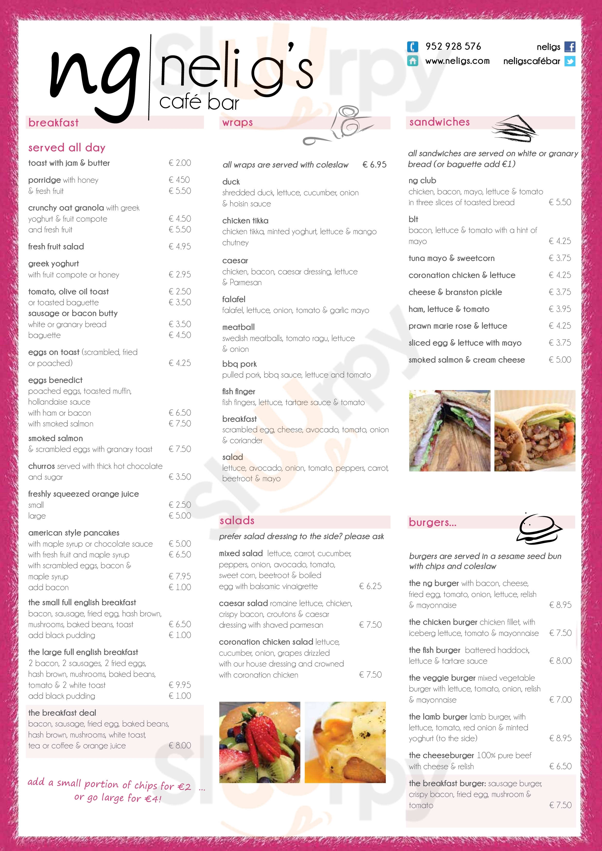 Neli G's Gastro Cafe & Catering Estepona Menu - 1