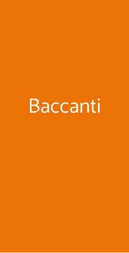 Baccanti Ristorante, Matera