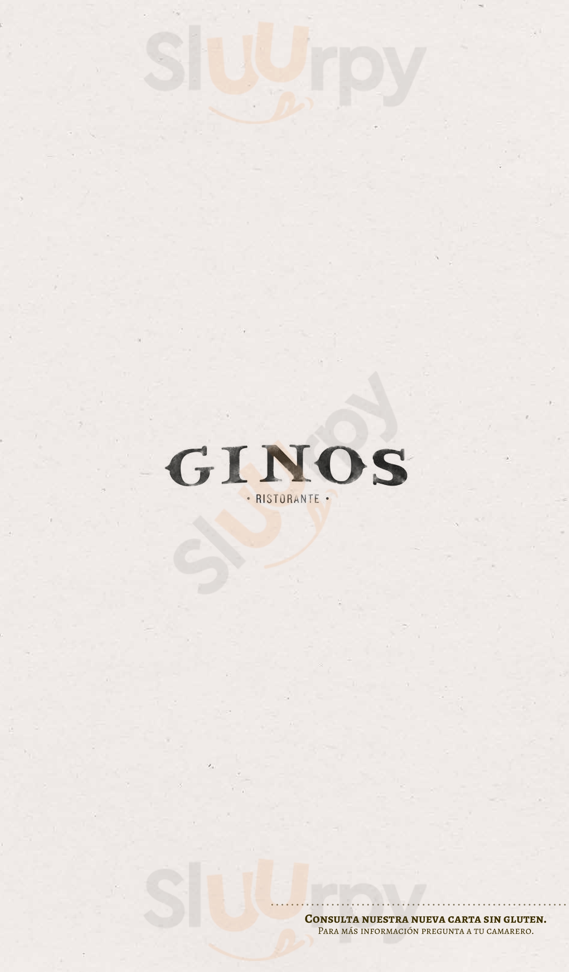 Ginos Bilbao Menu - 1