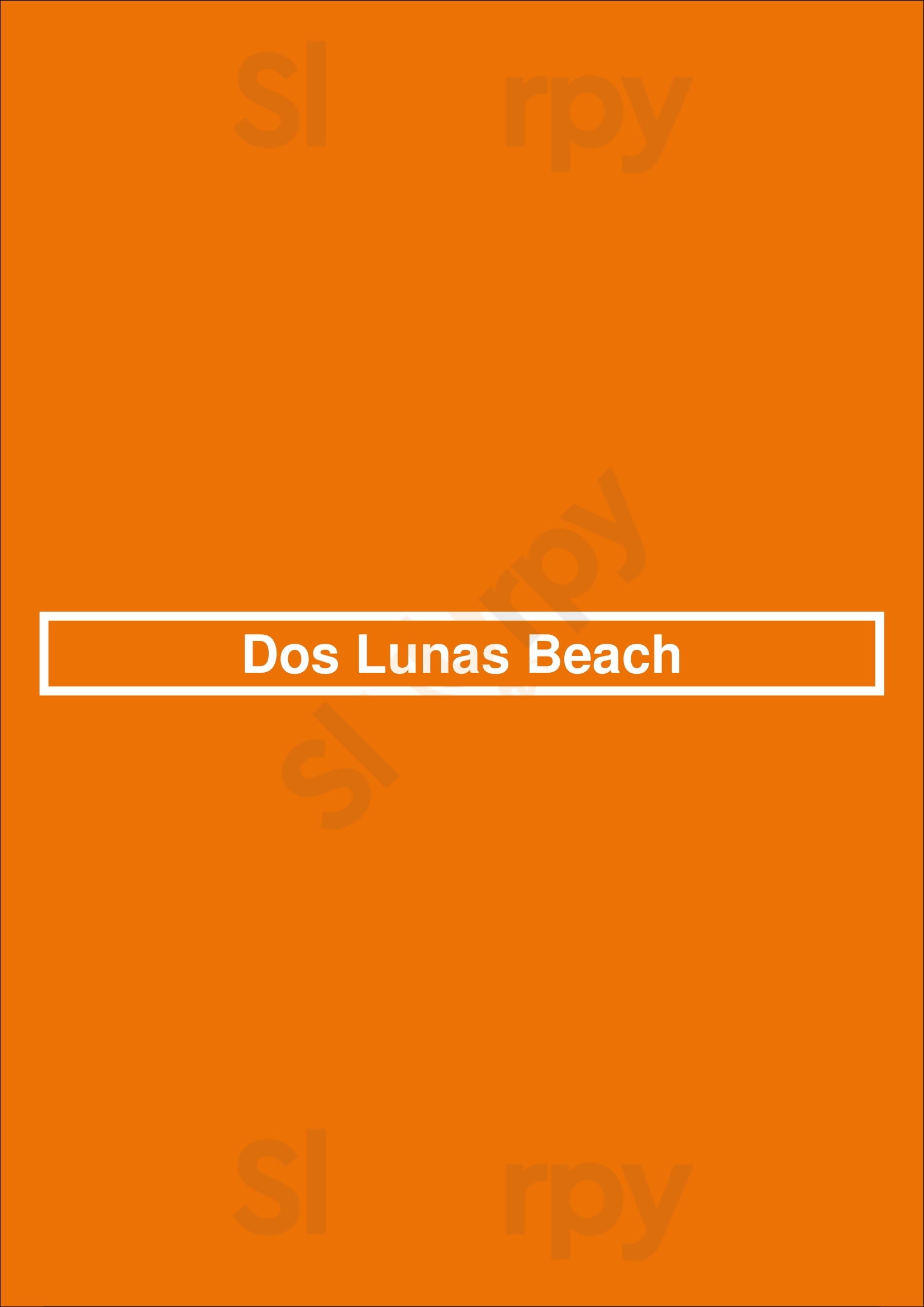 Dos Lunas Beach Valencia Menu - 1
