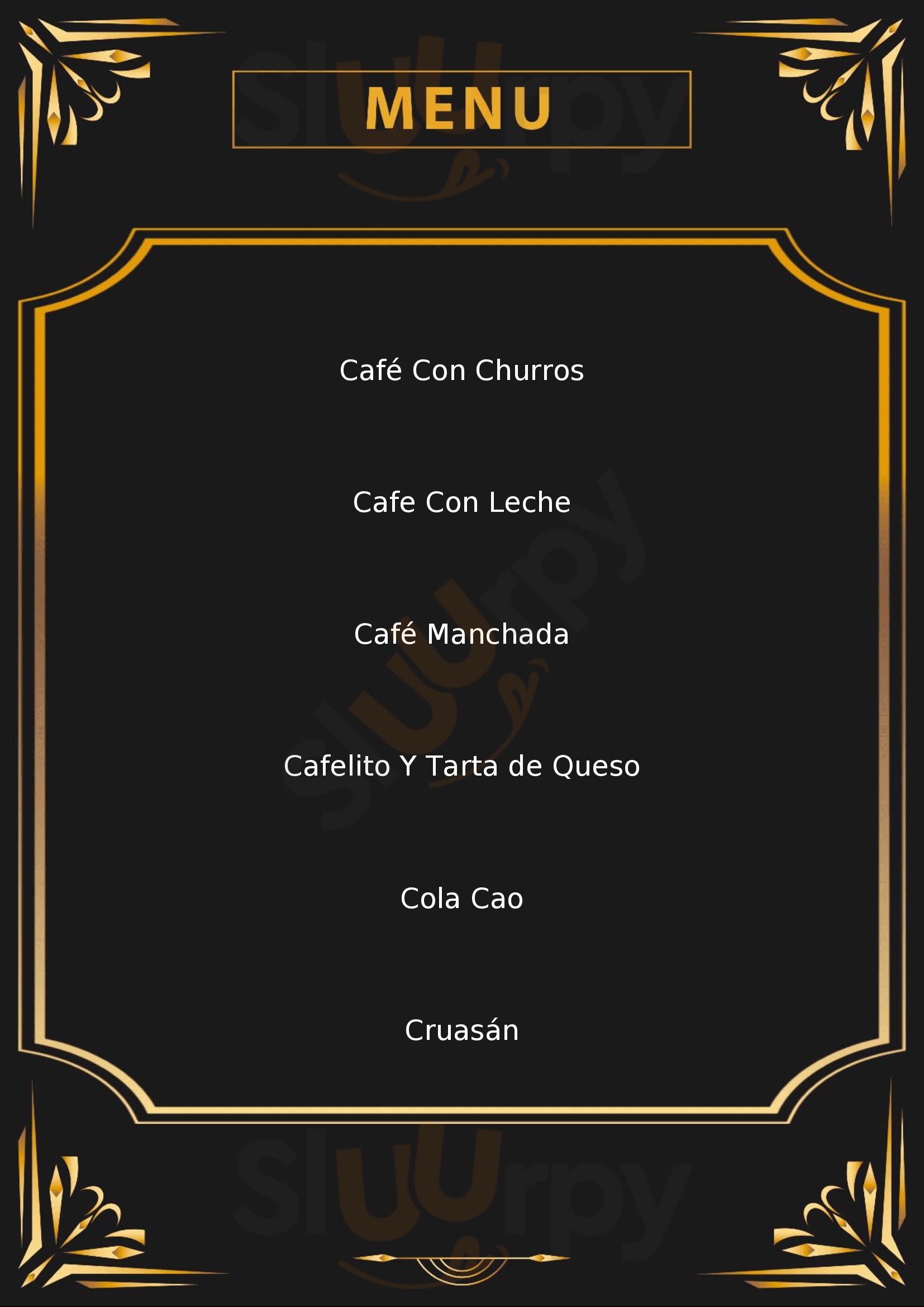 Cafeteria El Buen Churro Granada Menu - 1