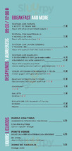 La Bernarda menu