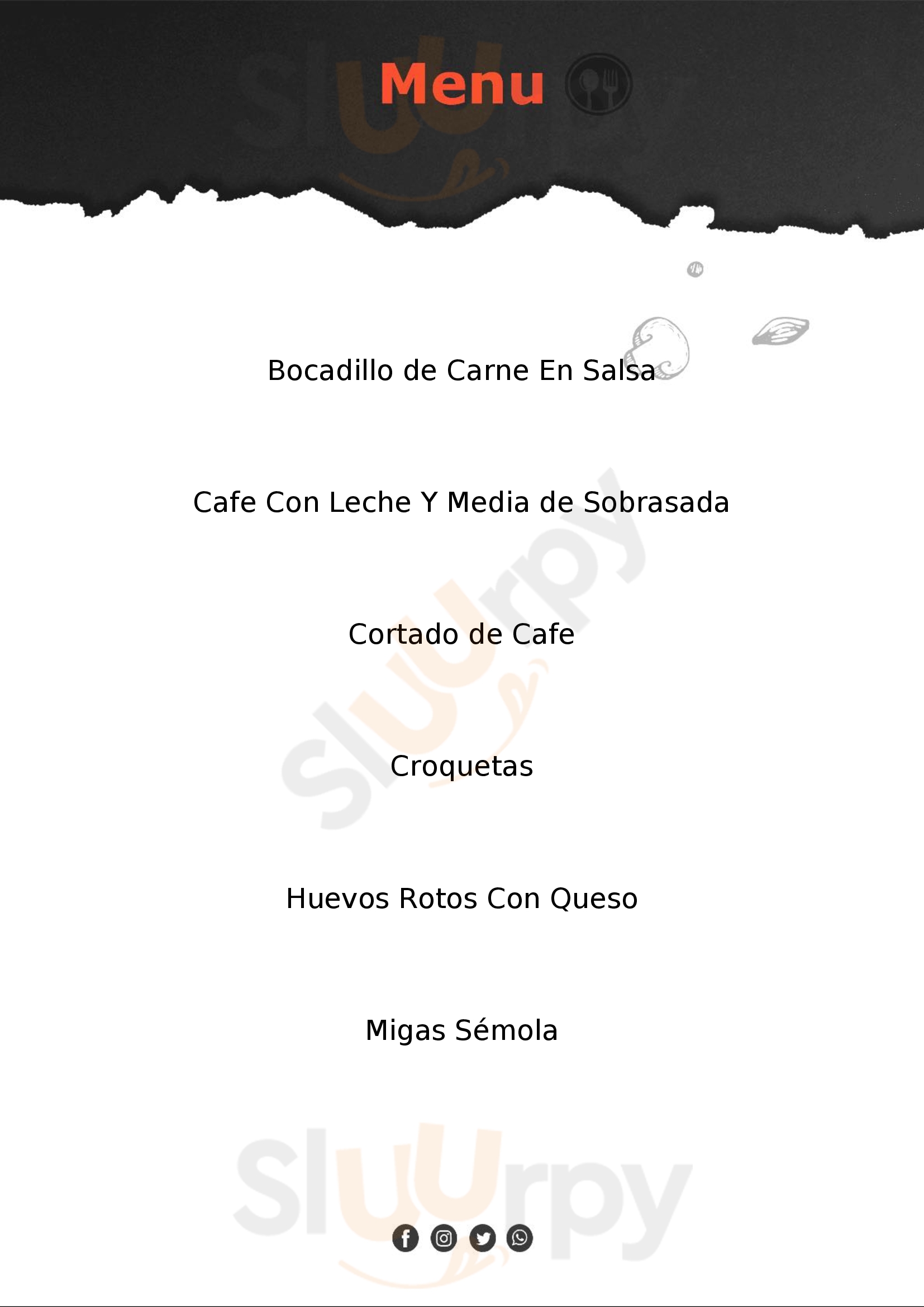 Cafe-bar Los Arcos Granada Menu - 1