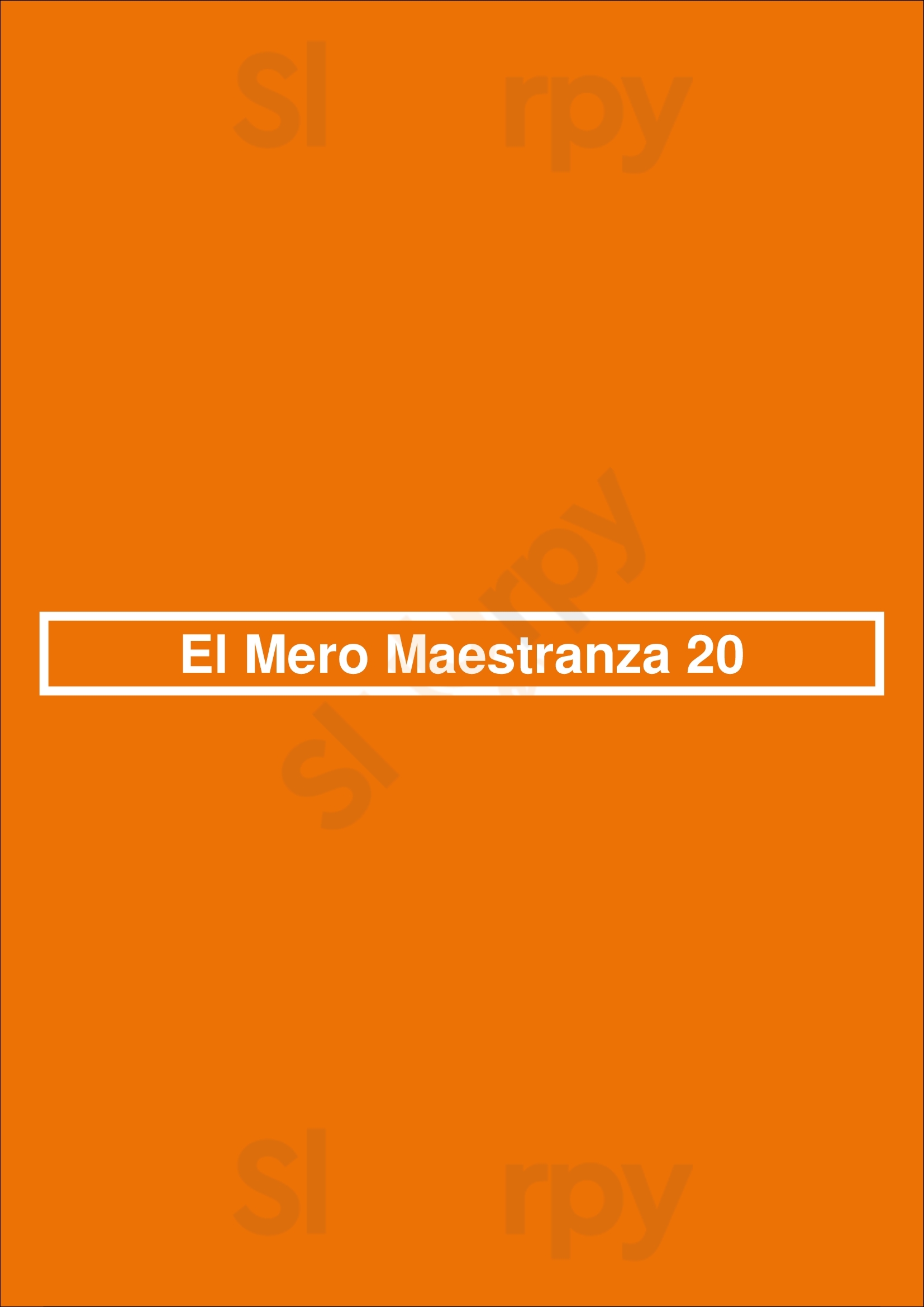 El Mero Maestranza 20 Málaga Menu - 1