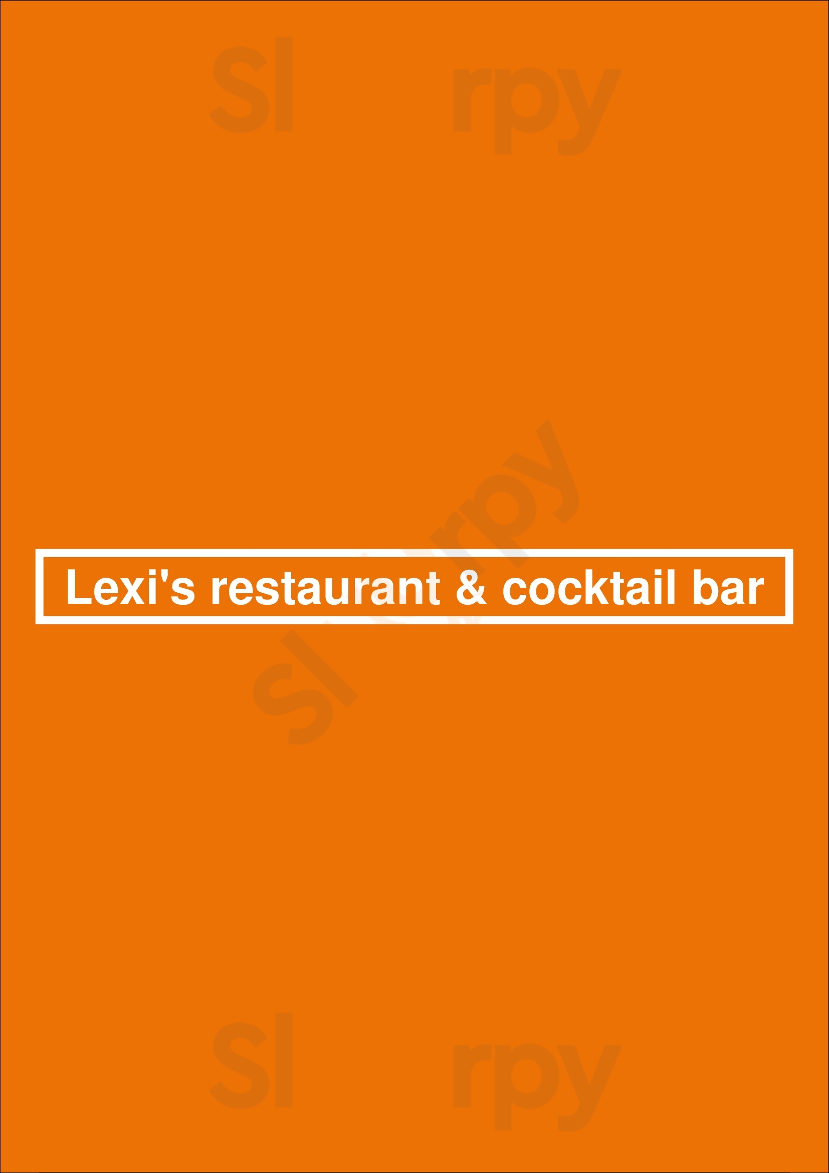 Lexi's Restaurant & Cocktail Bar Barcelona Menu - 1