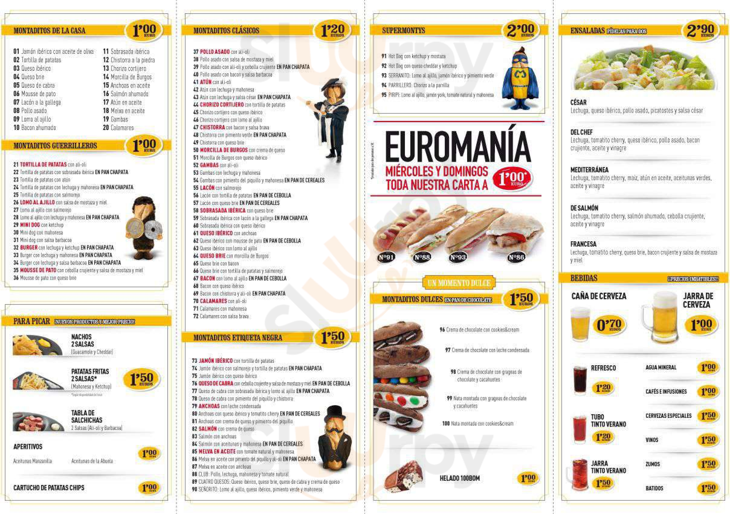 100 Montaditos Las Palmas de Gran Canaria Menu - 1