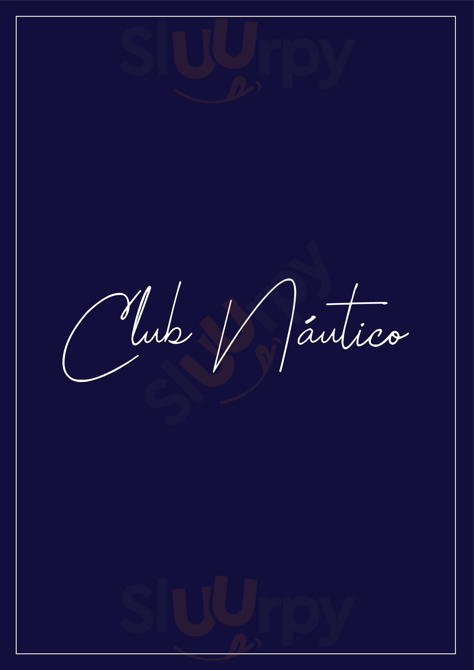 Club Nautico Moraira Or Upperclub Moraira Menu - 1