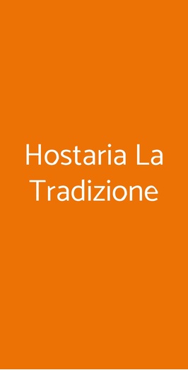 Hostaria La Tradizione, Assisi