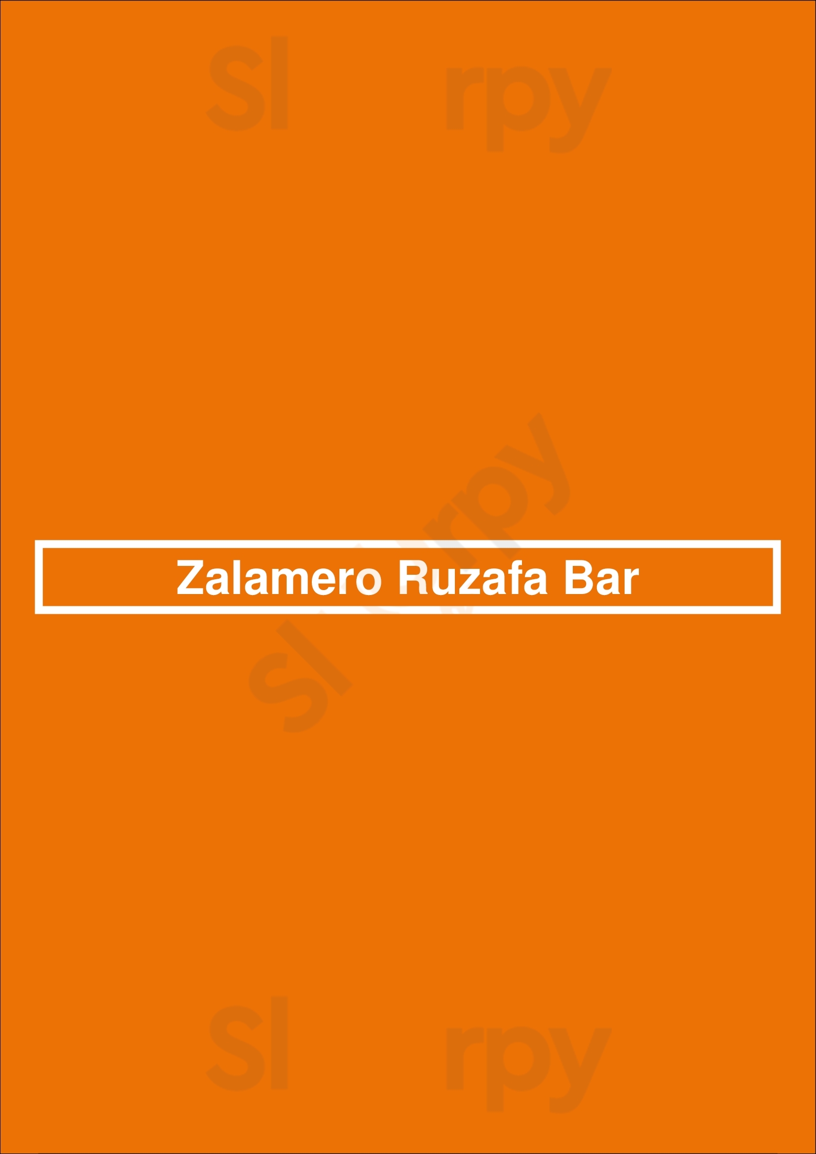 Zalamero Coqueria Ruzafa Valencia Menu - 1