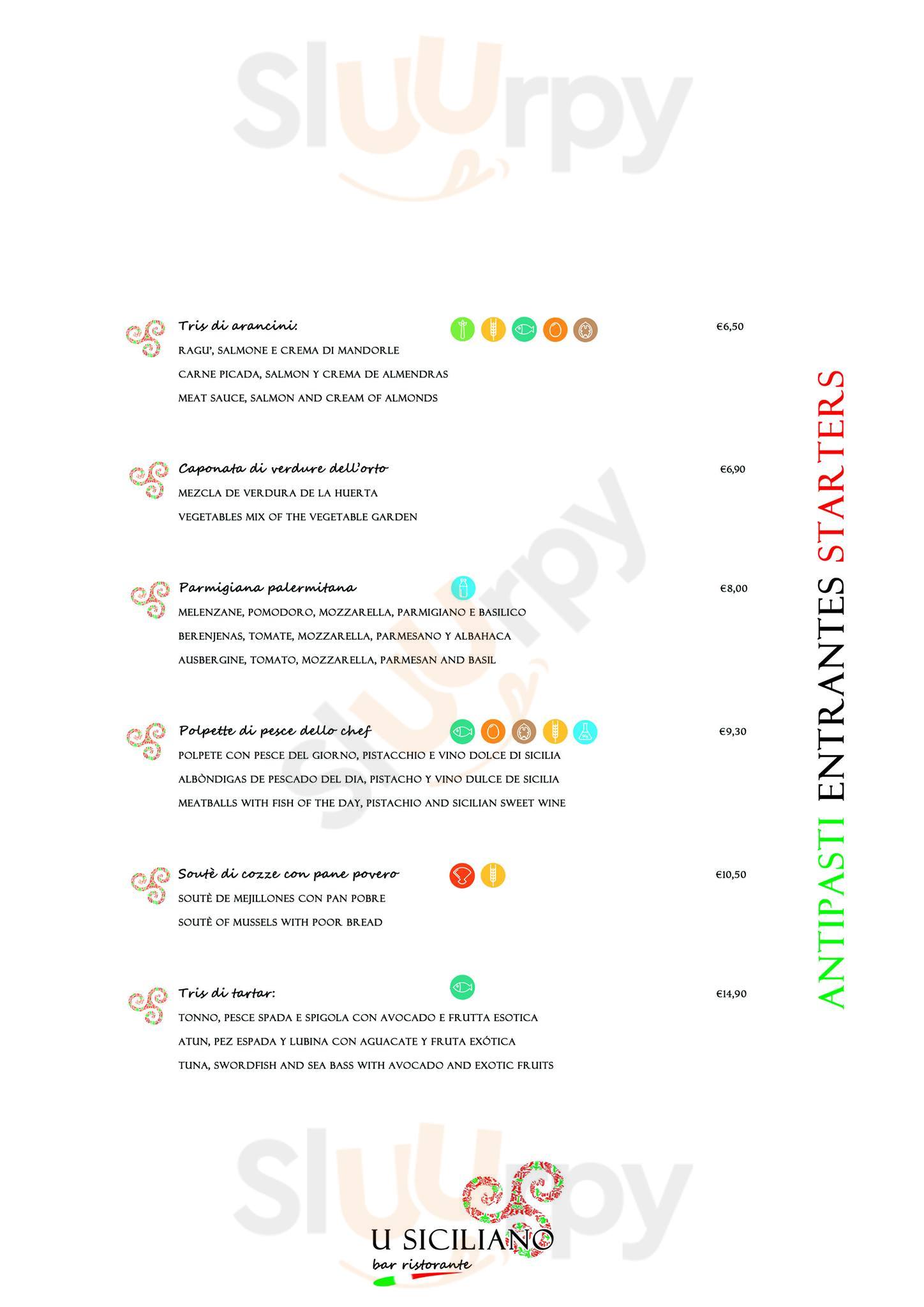 U Siciliano Málaga Menu - 1