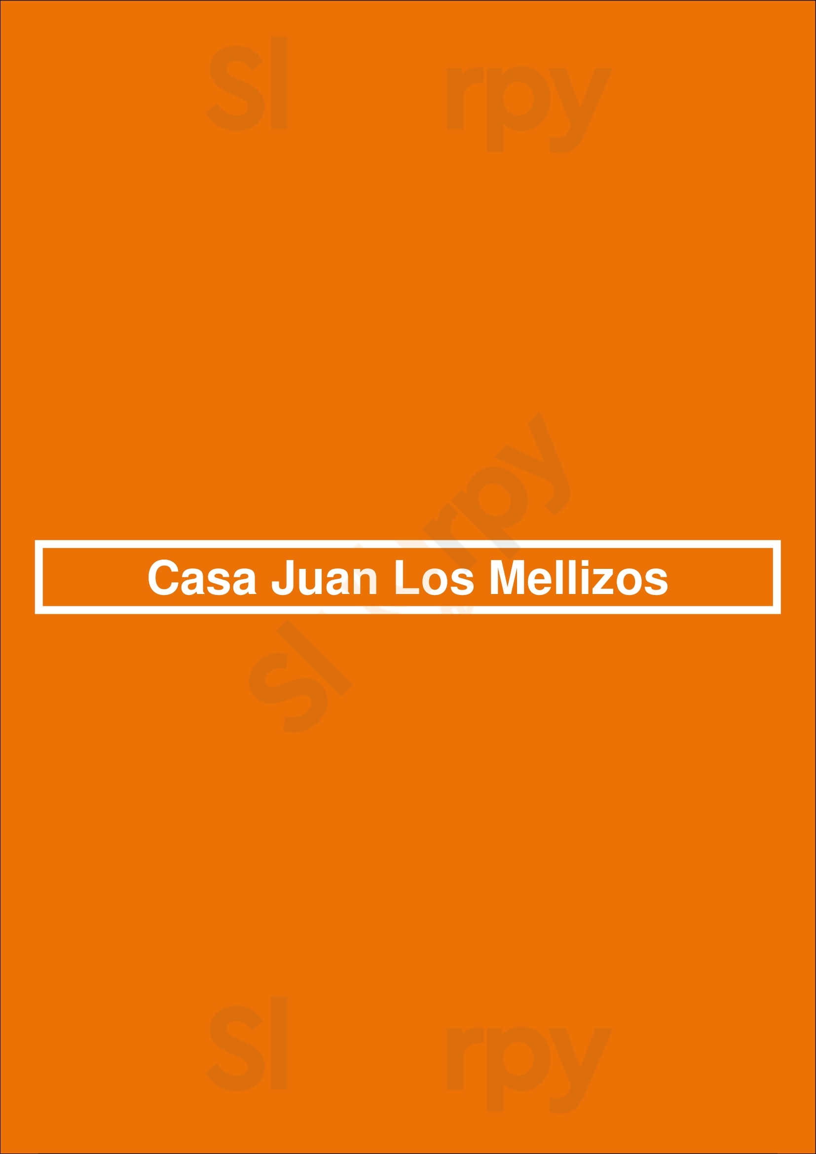 Casa Juan Los Mellizos Torremolinos Menu - 1