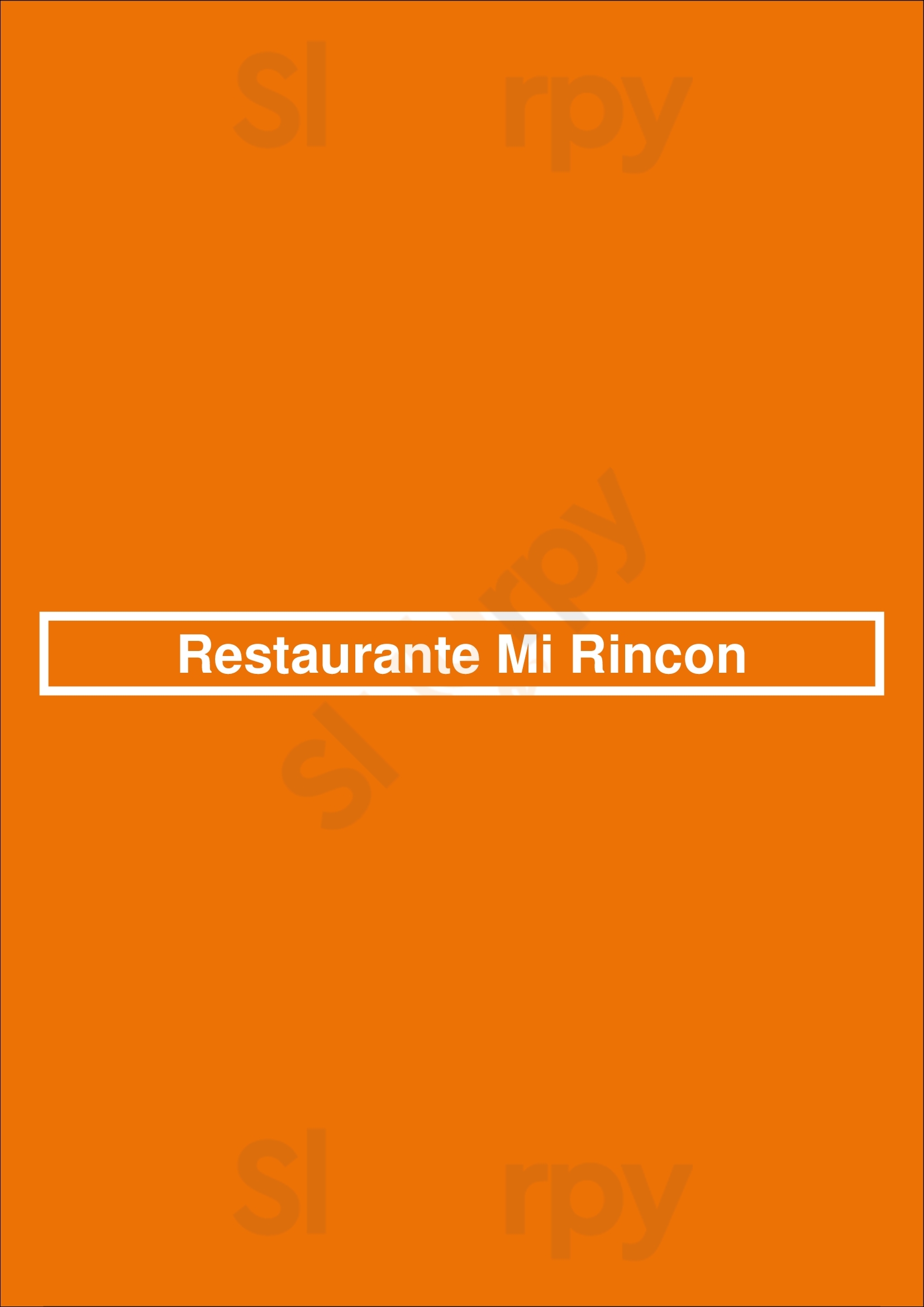 Restaurante Mi Rincon Barcelona Menu - 1