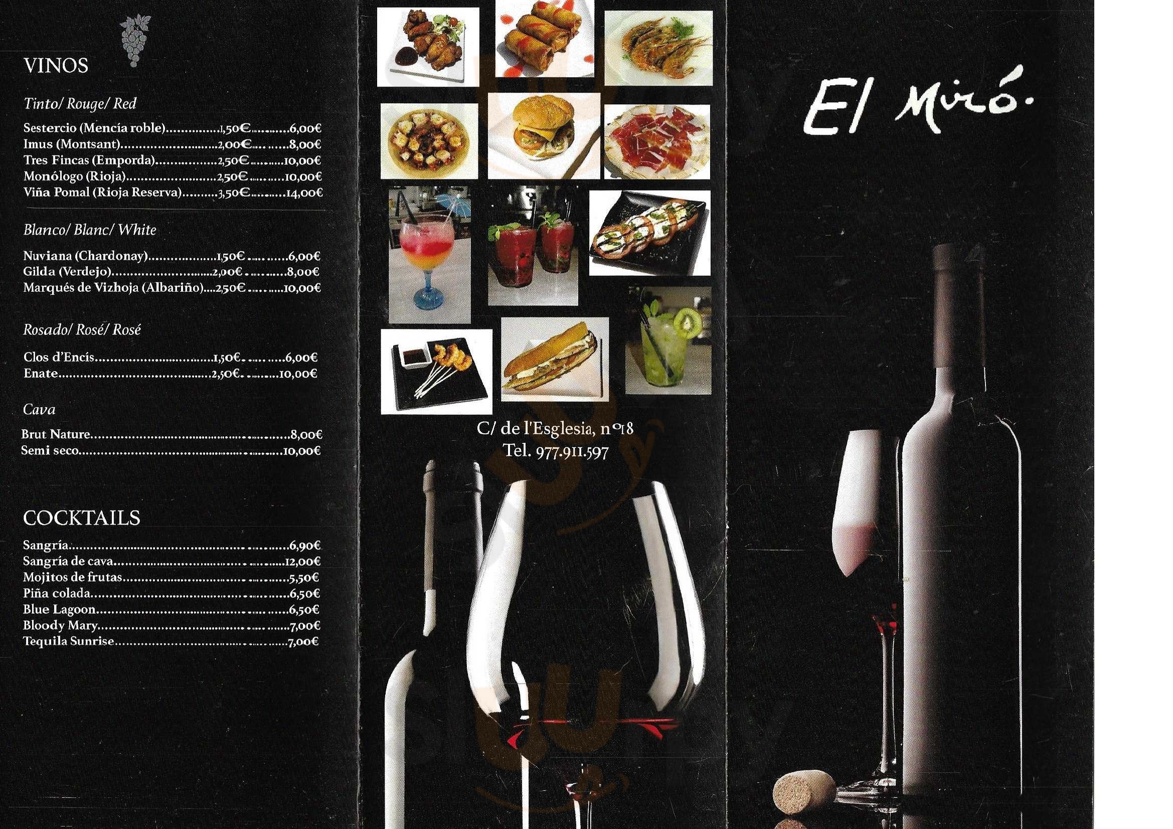 El Miró Tapas Y Vinos Salou Menu - 1