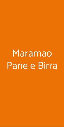 Maramao Pane E Birra, Orvieto